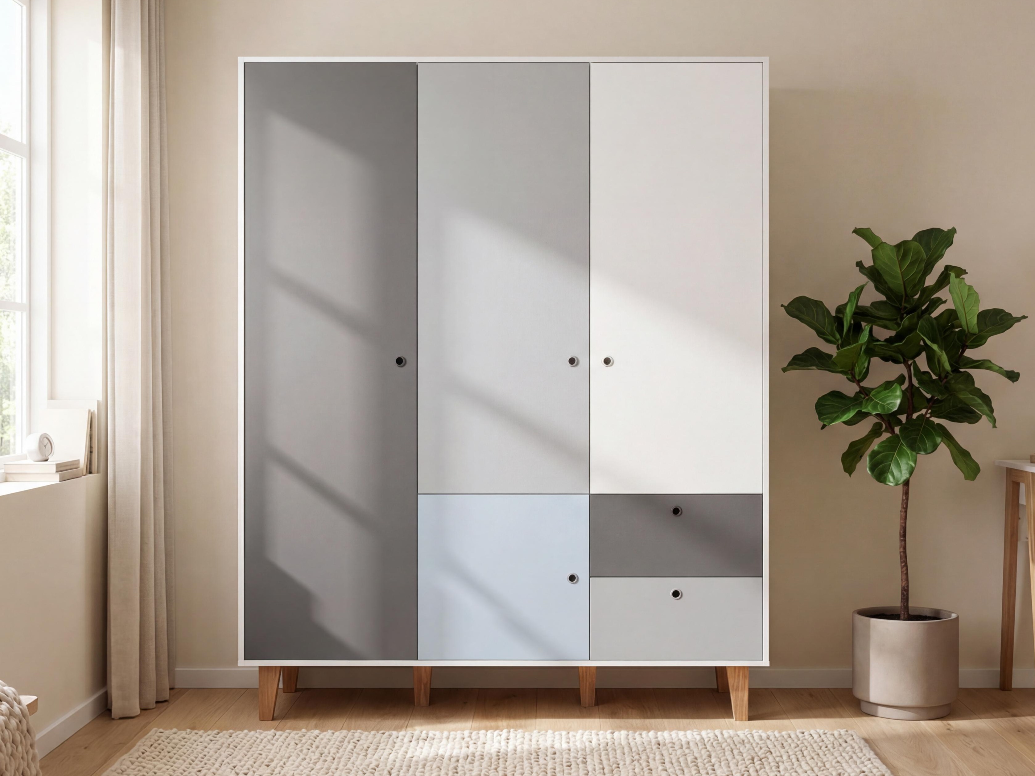 Gardróbszekrény Domfera 101 (Világoskék)