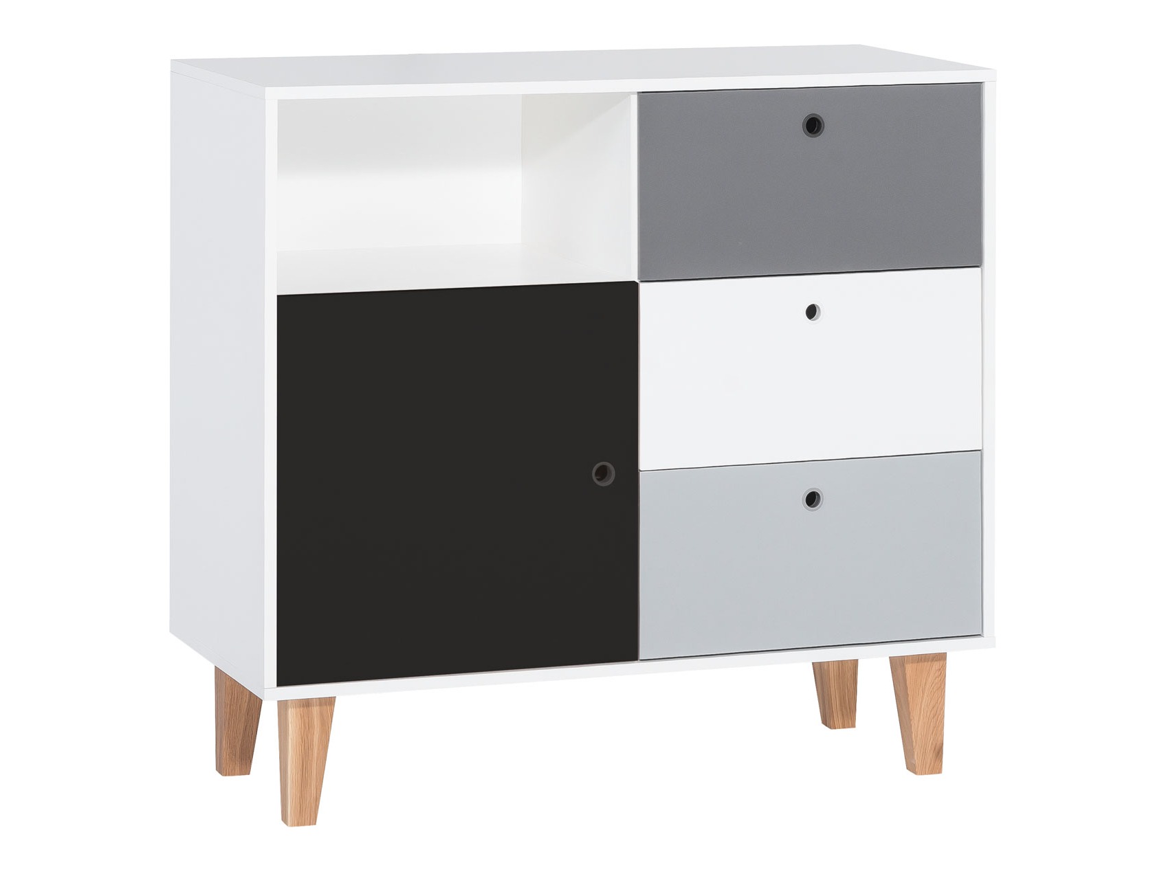 Komód Domfera 103 (Fekete)