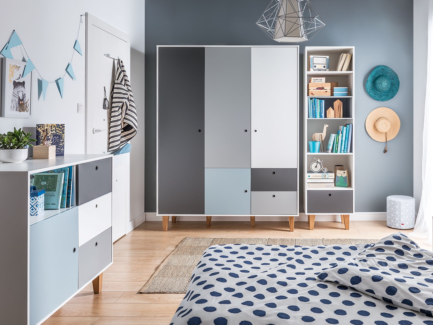 Komód Domfera 103 (Világoskék)