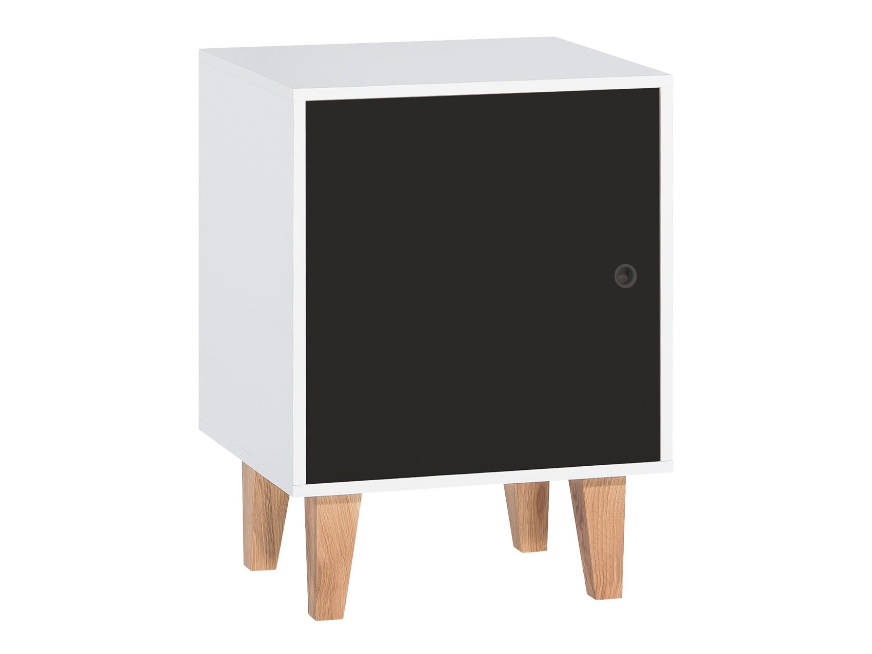 Éjjeliszekrény Domfera 105 (Fehér + Fekete)
