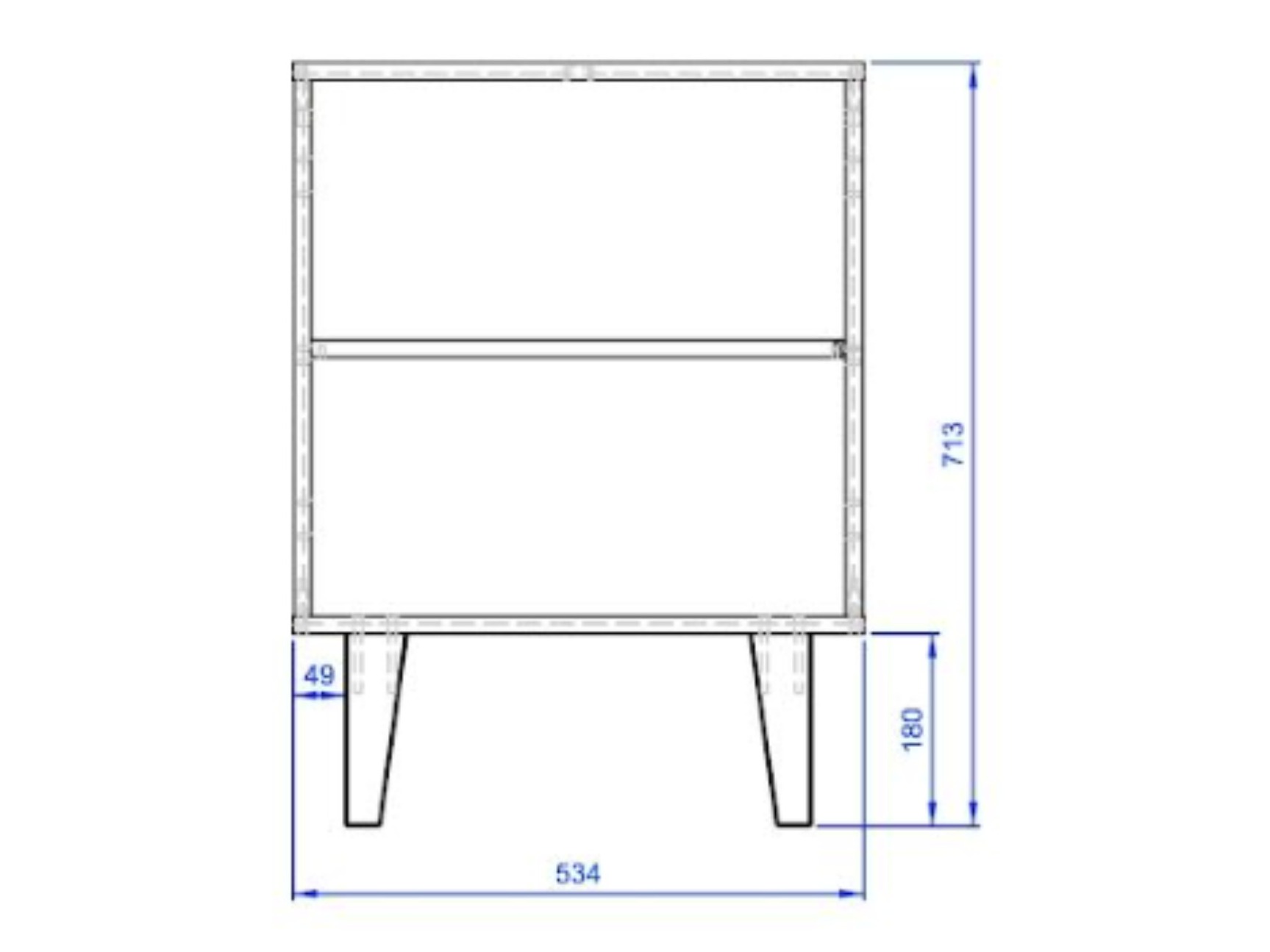 Éjjeliszekrény Domfera 105 (Fehér + Tölgy)