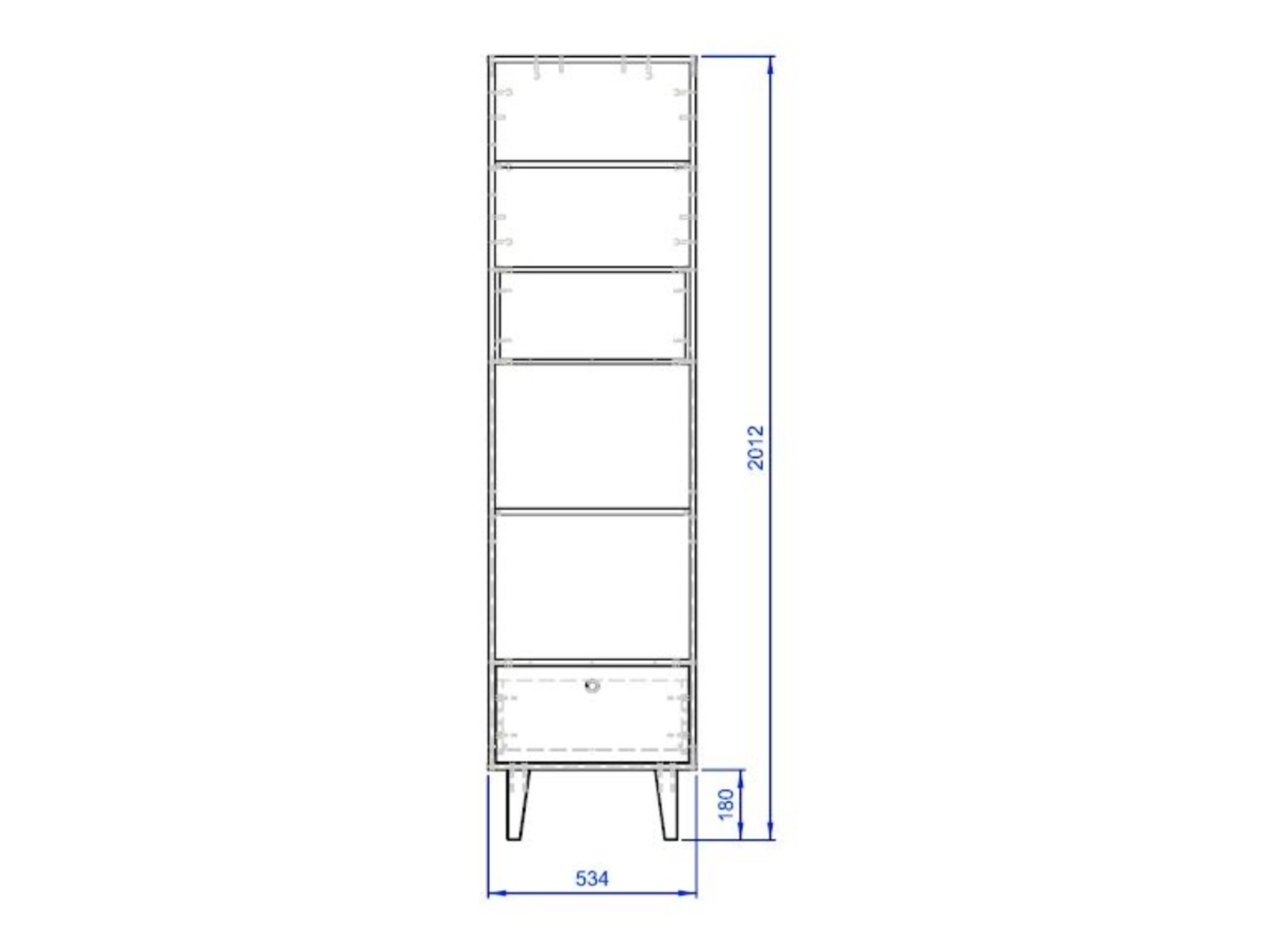 Könyvespolc Domfera 109