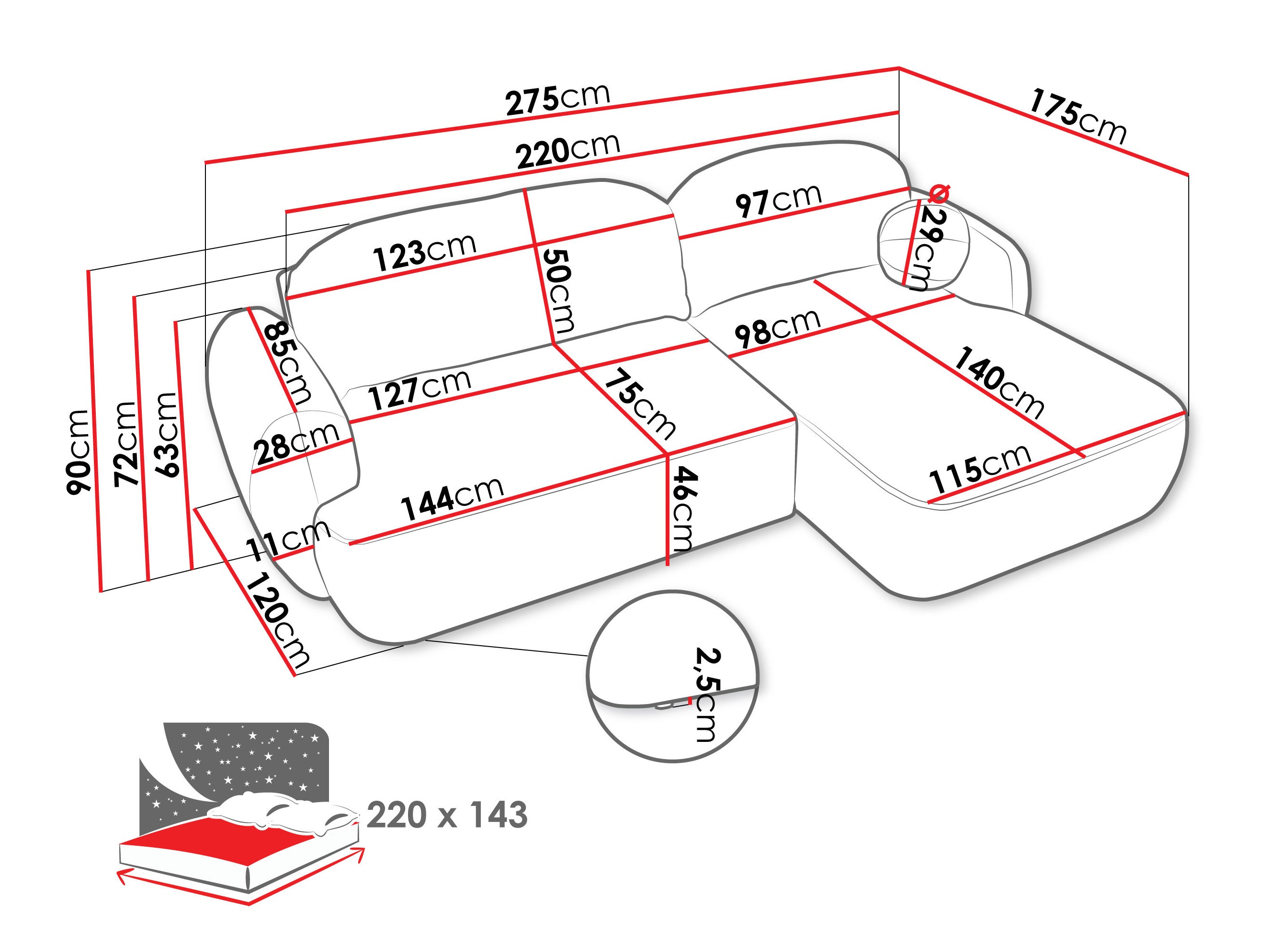 Sarokkanapé SH11396 sérült csomagolással