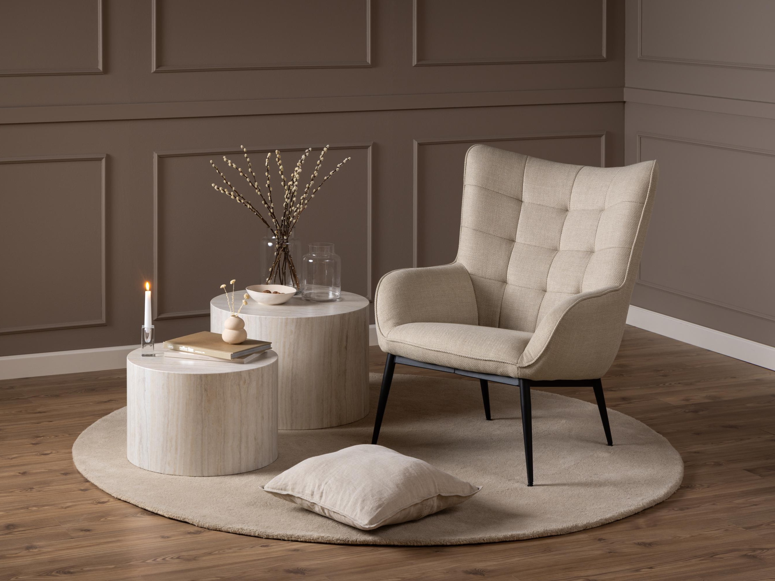 Dohányzóasztal szett Norsica 800 (Bézs)