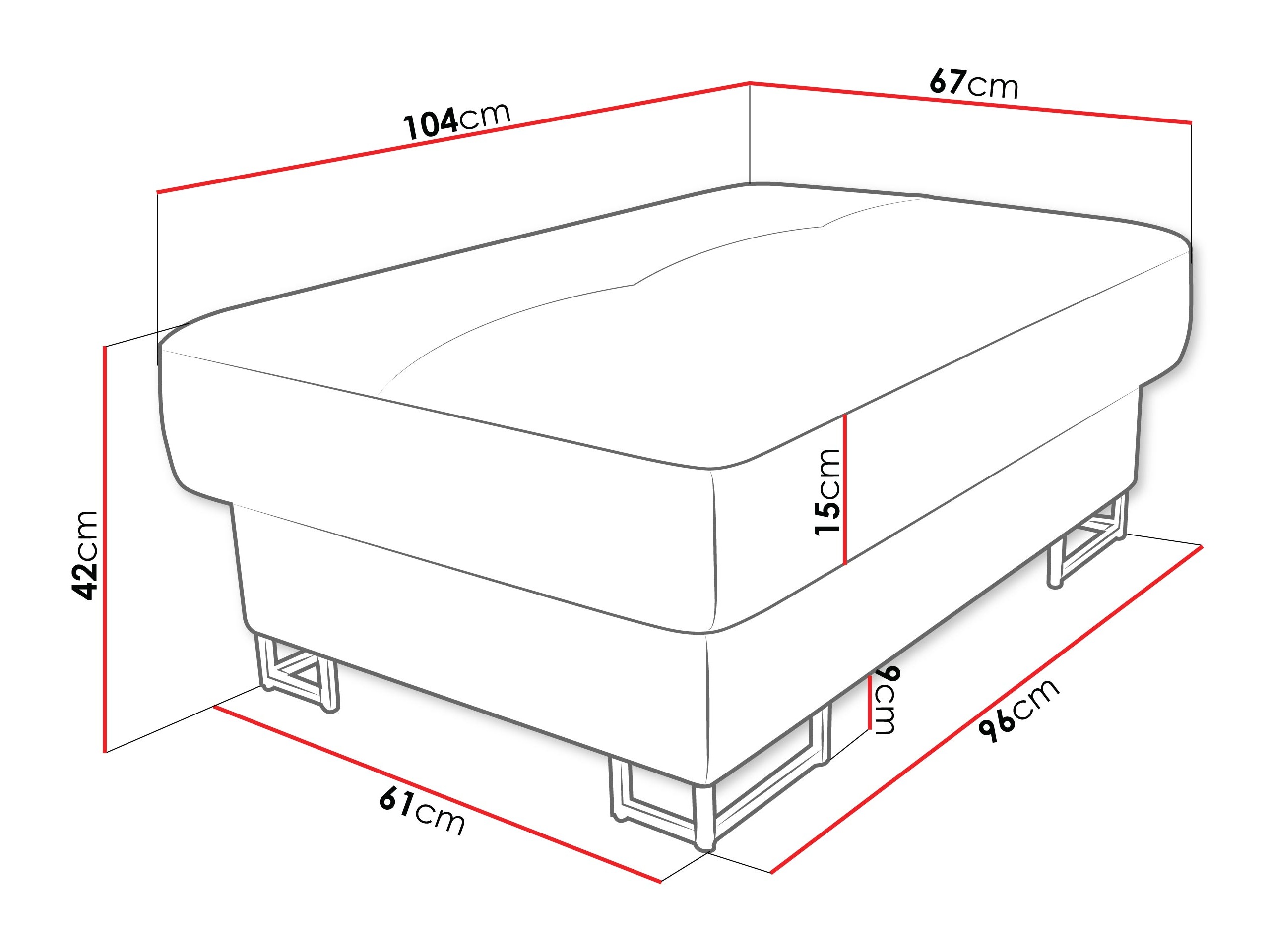 Kárpitozott pad Comfivo Ruta (Margo 227.09)