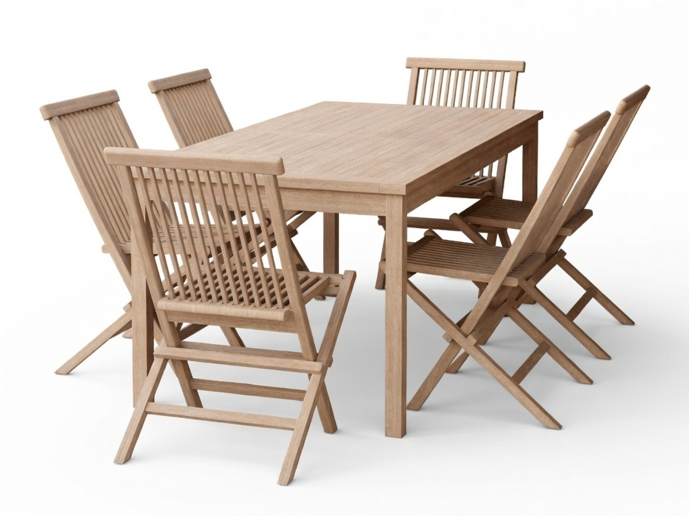 Asztal és szék garnitúra Nunova 144 (Világos fa)