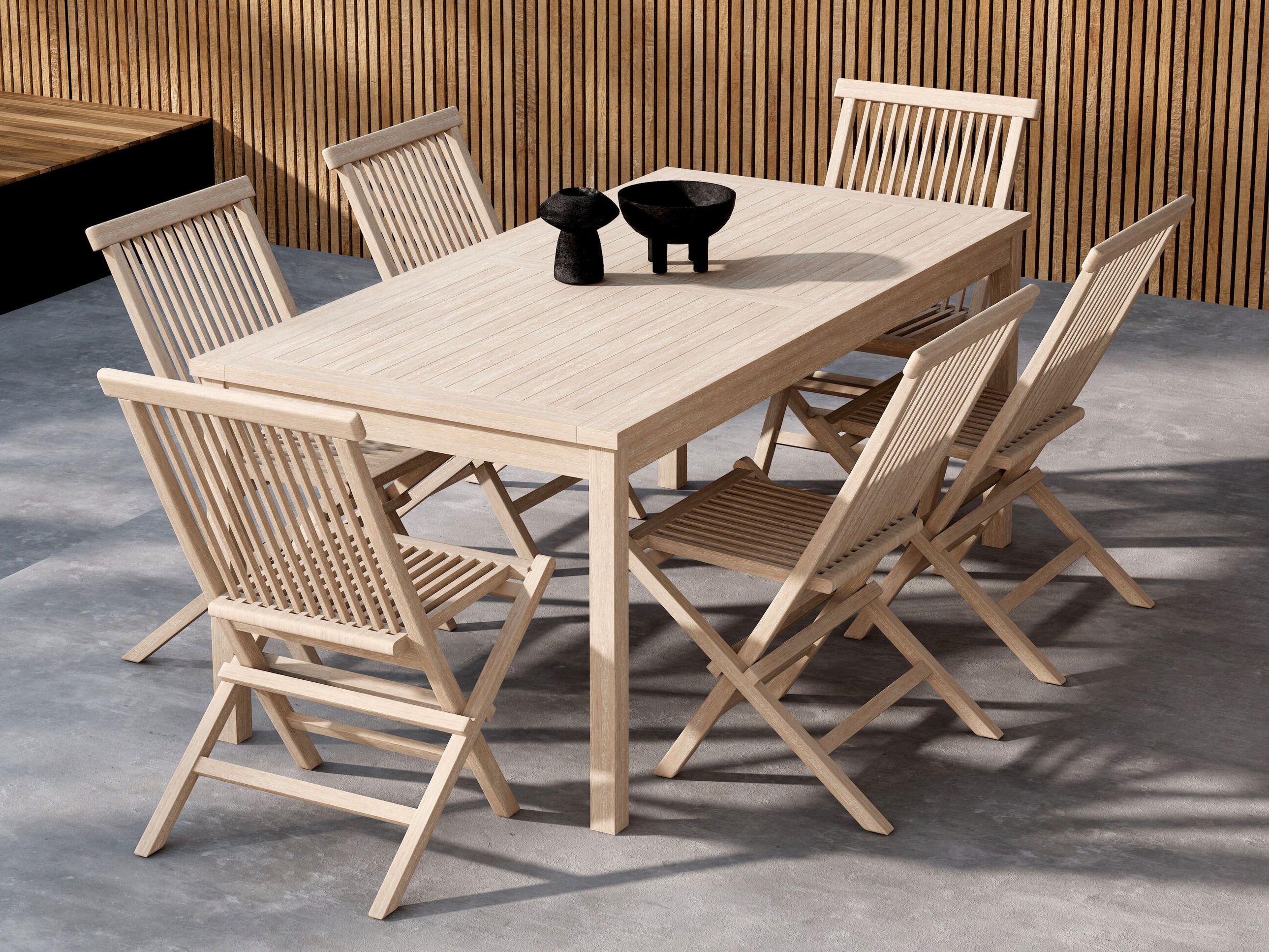 Asztal és szék garnitúra Nunova 144 (Világos fa)