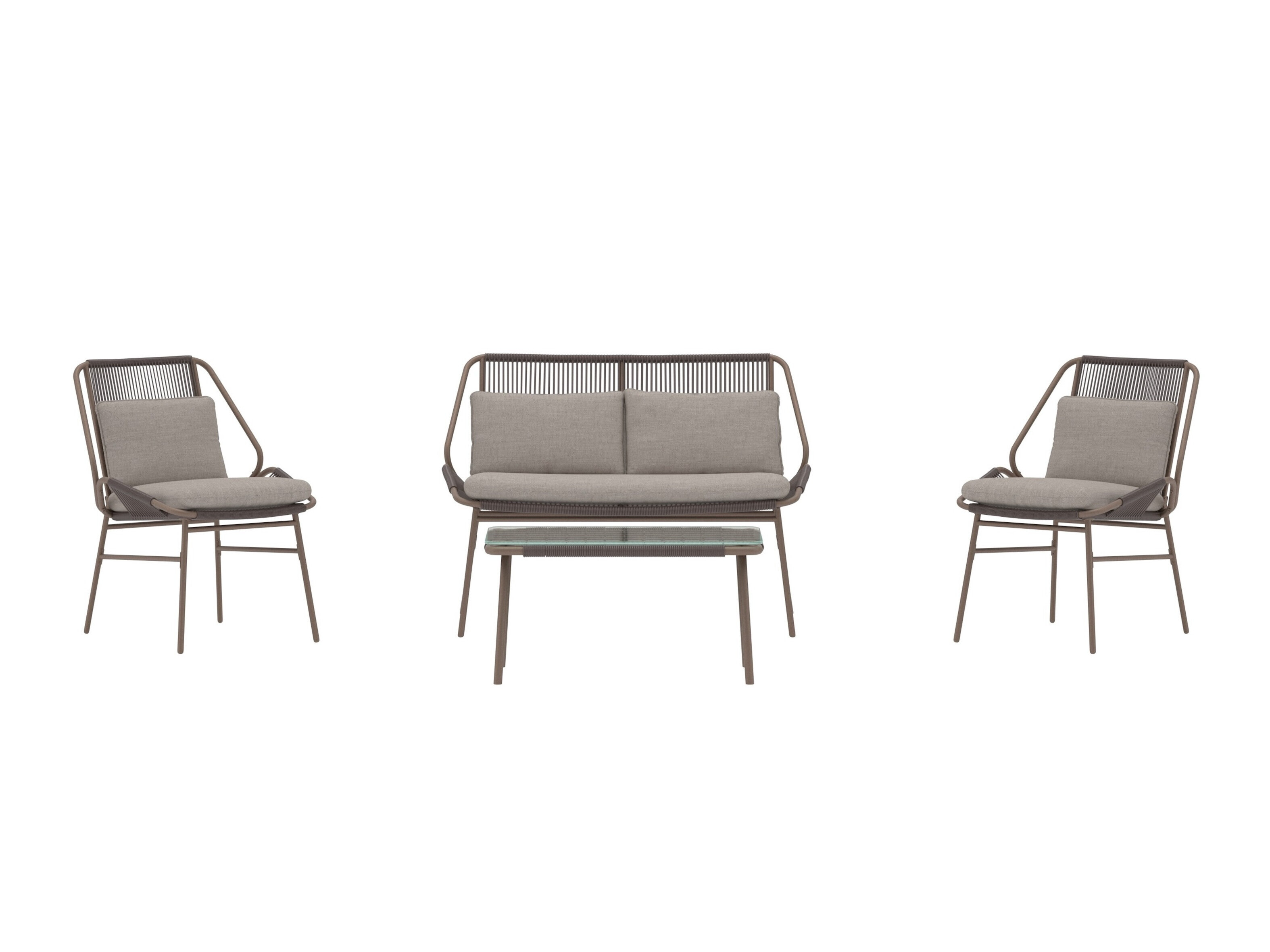 Kerti bútor Dallas 5169 (Barna + Bézs)