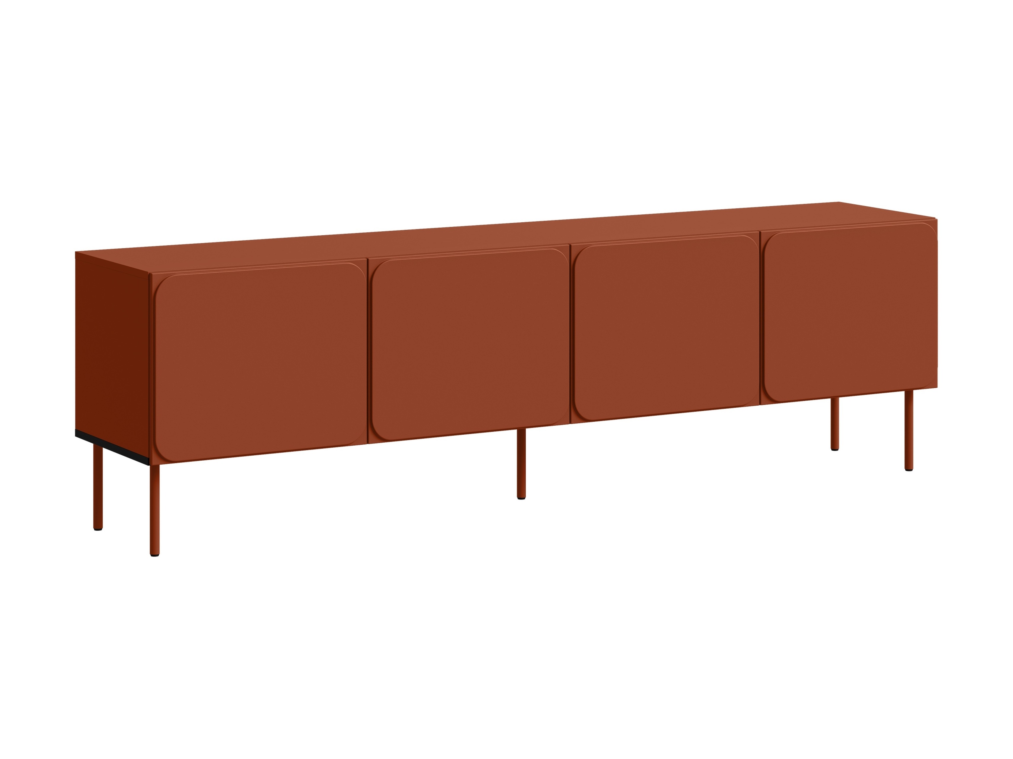 TV-állvány Fentore 101 (Piros)