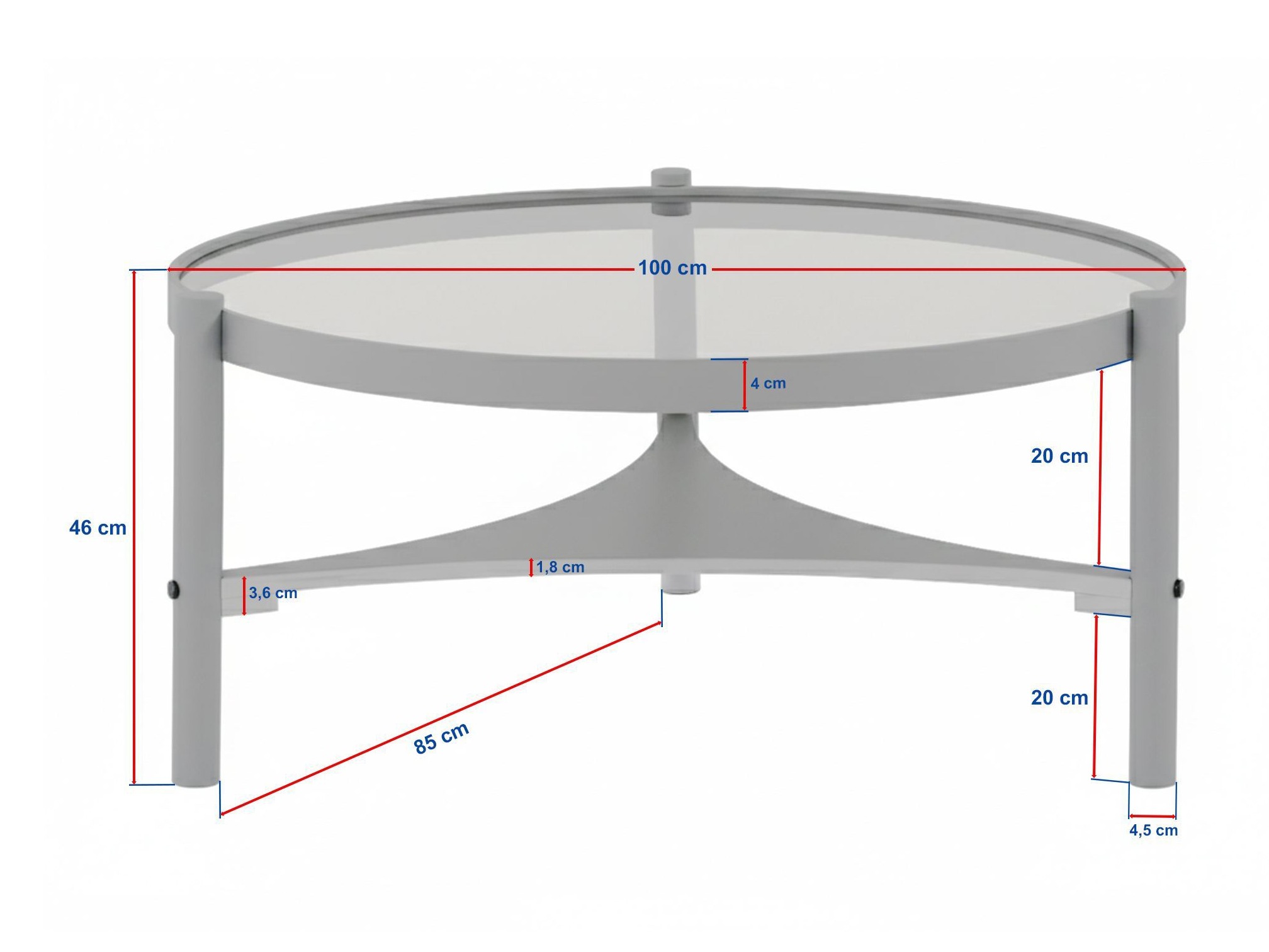 Dohányzóasztal Kailua 2661 (Dió)