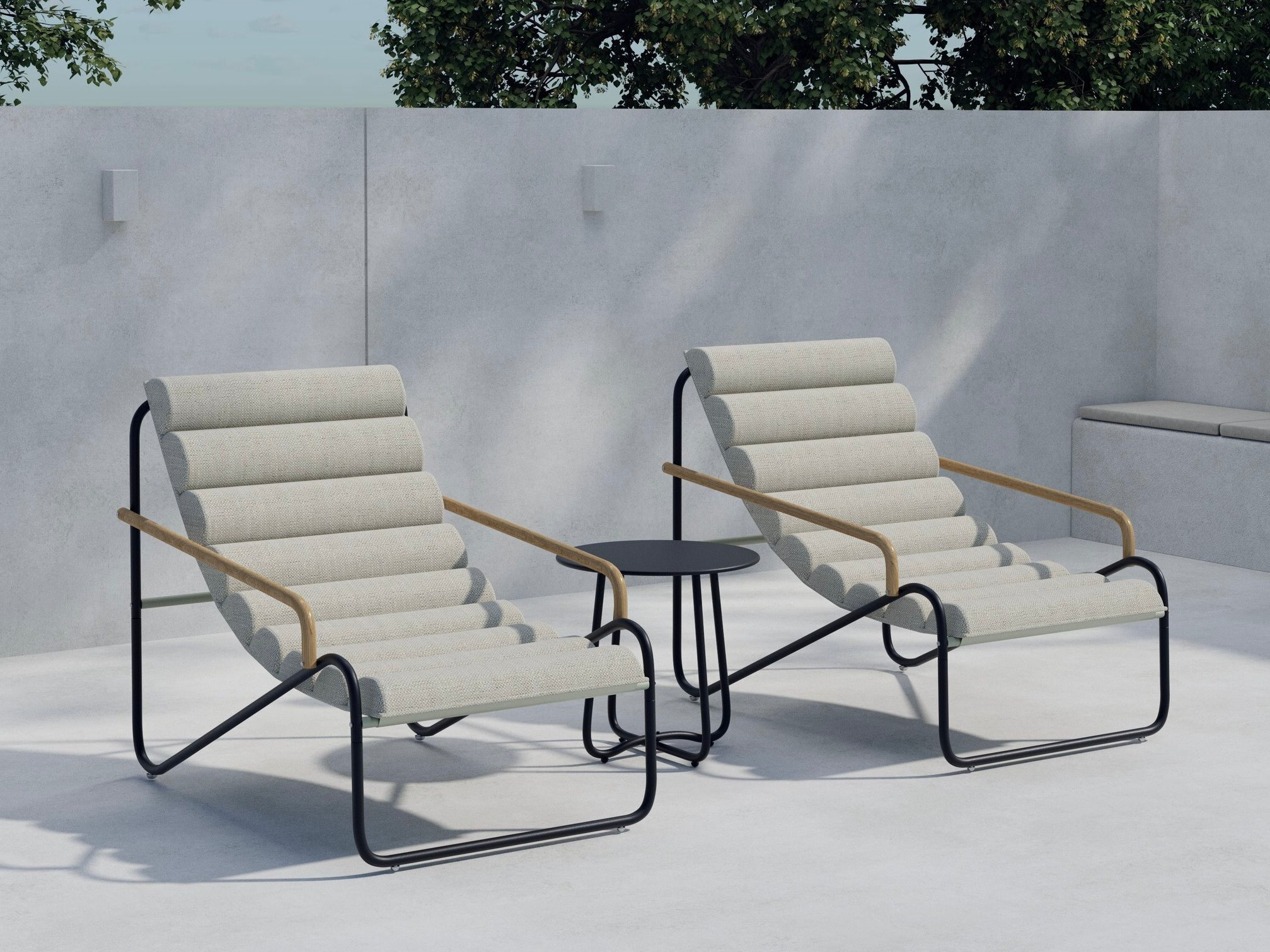 Erkélybútor-készlet Dallas 5194 (Fekete)