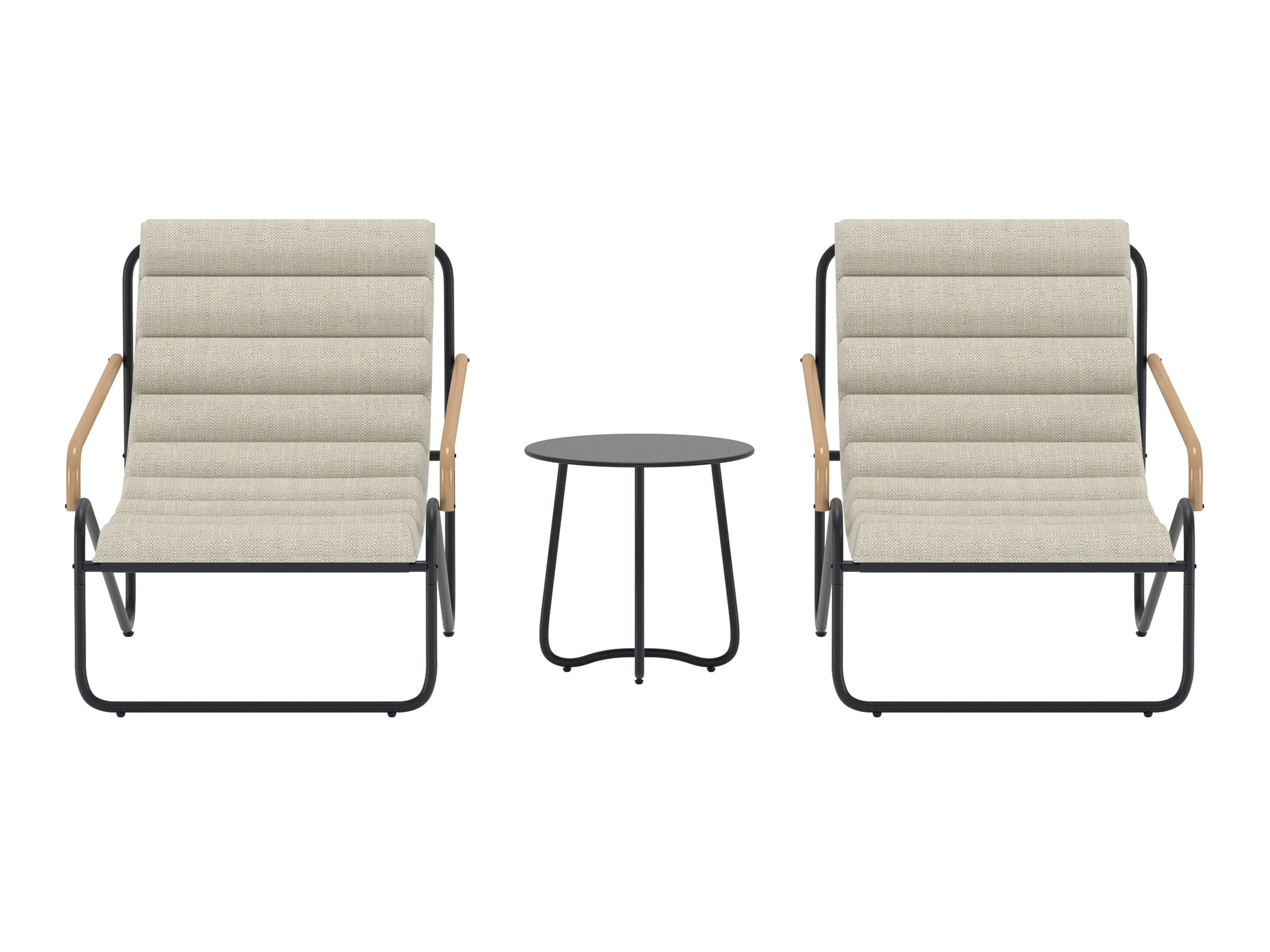 Erkélybútor-készlet Dallas 5194 (Fekete)