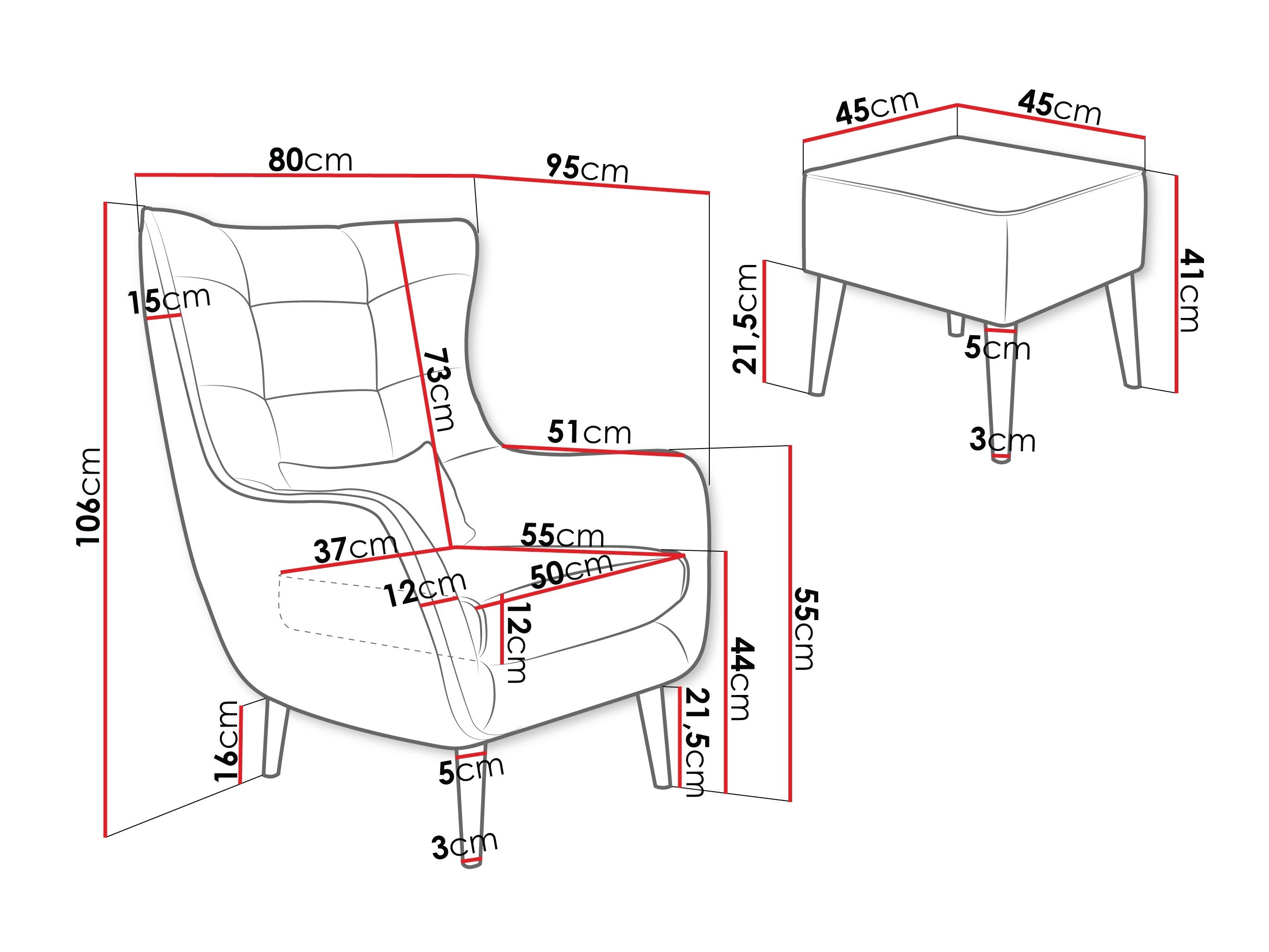 Fotel Comfivo Ulmus VII (Lambi 03)