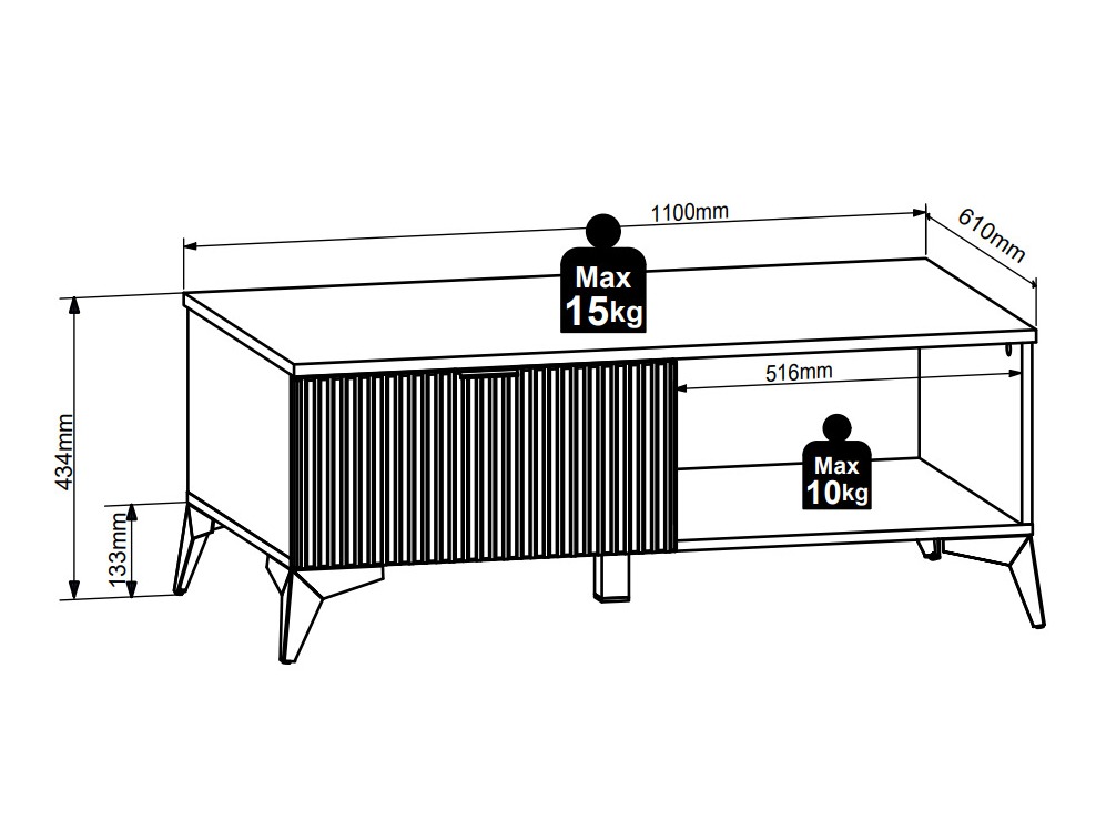 Dohányzóasztal Ruvmeli 106