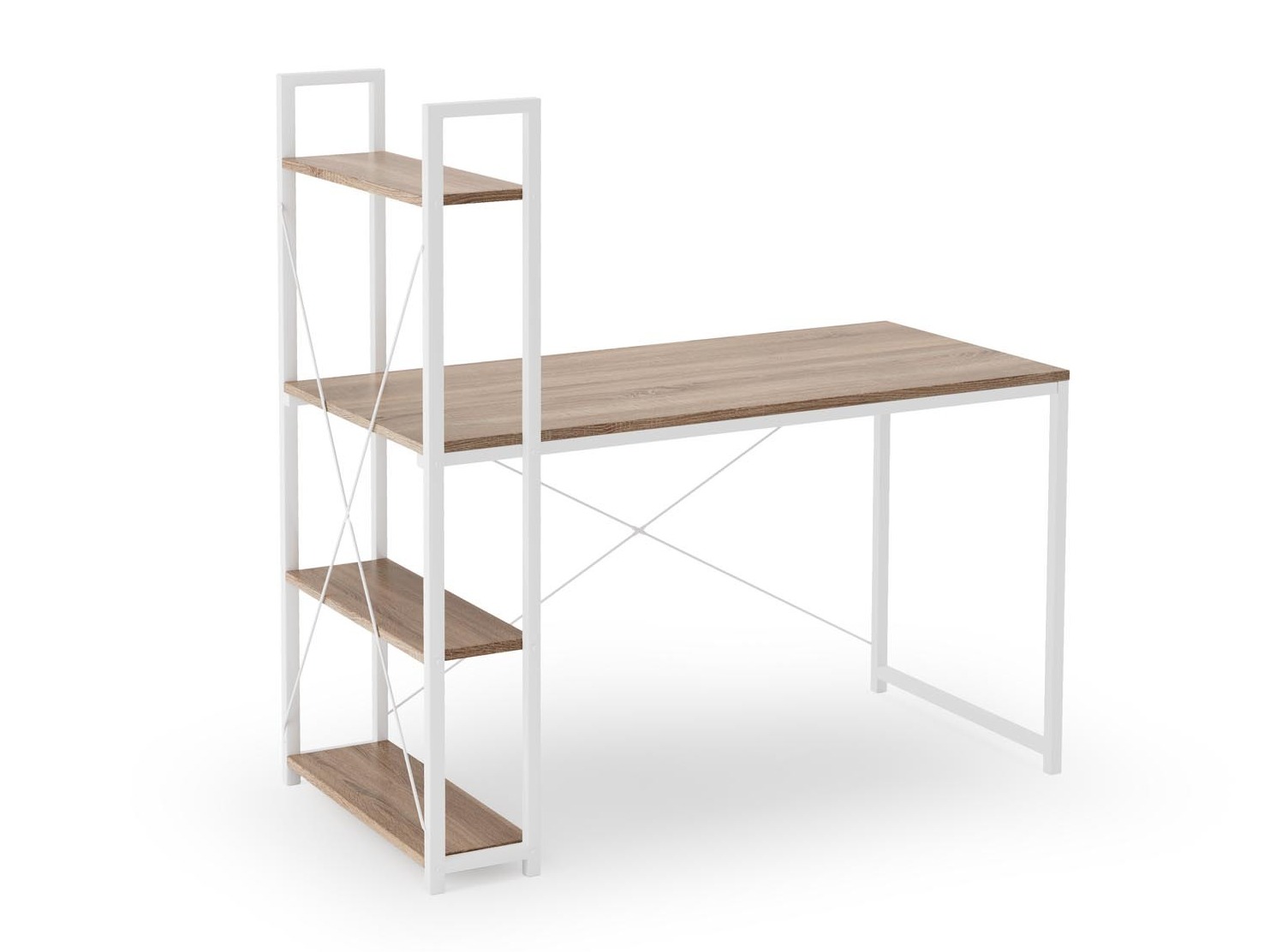 Íróasztal Houston 1888 (Sonoma tölgy + Fehér)