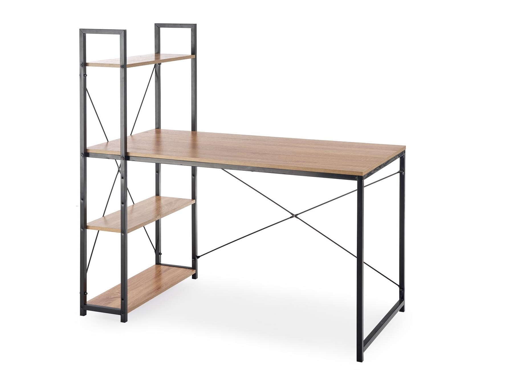 Íróasztal Houston 1888 (Sonoma tölgy + Fekete)