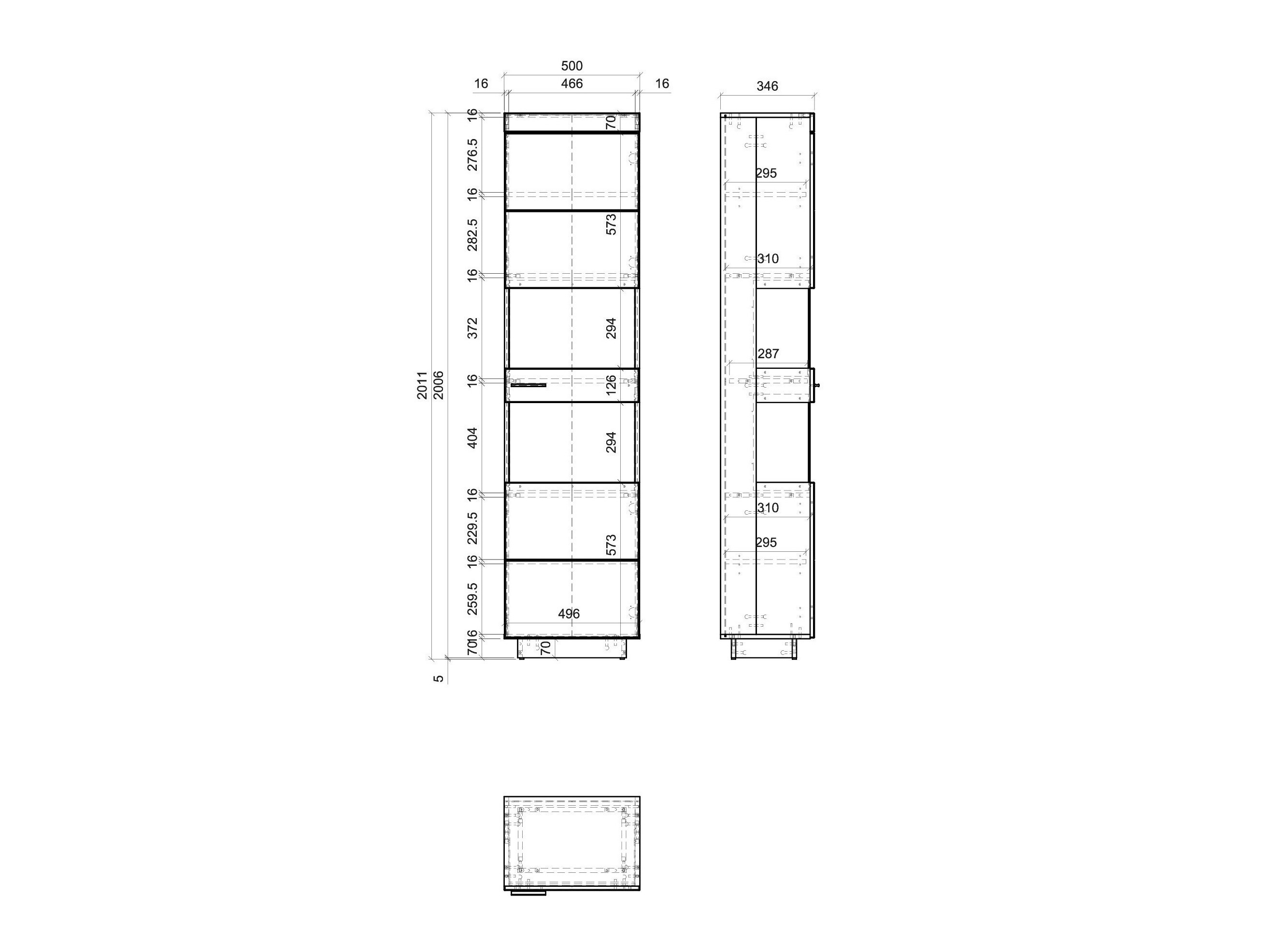 Könyvespolc Balelbu 104