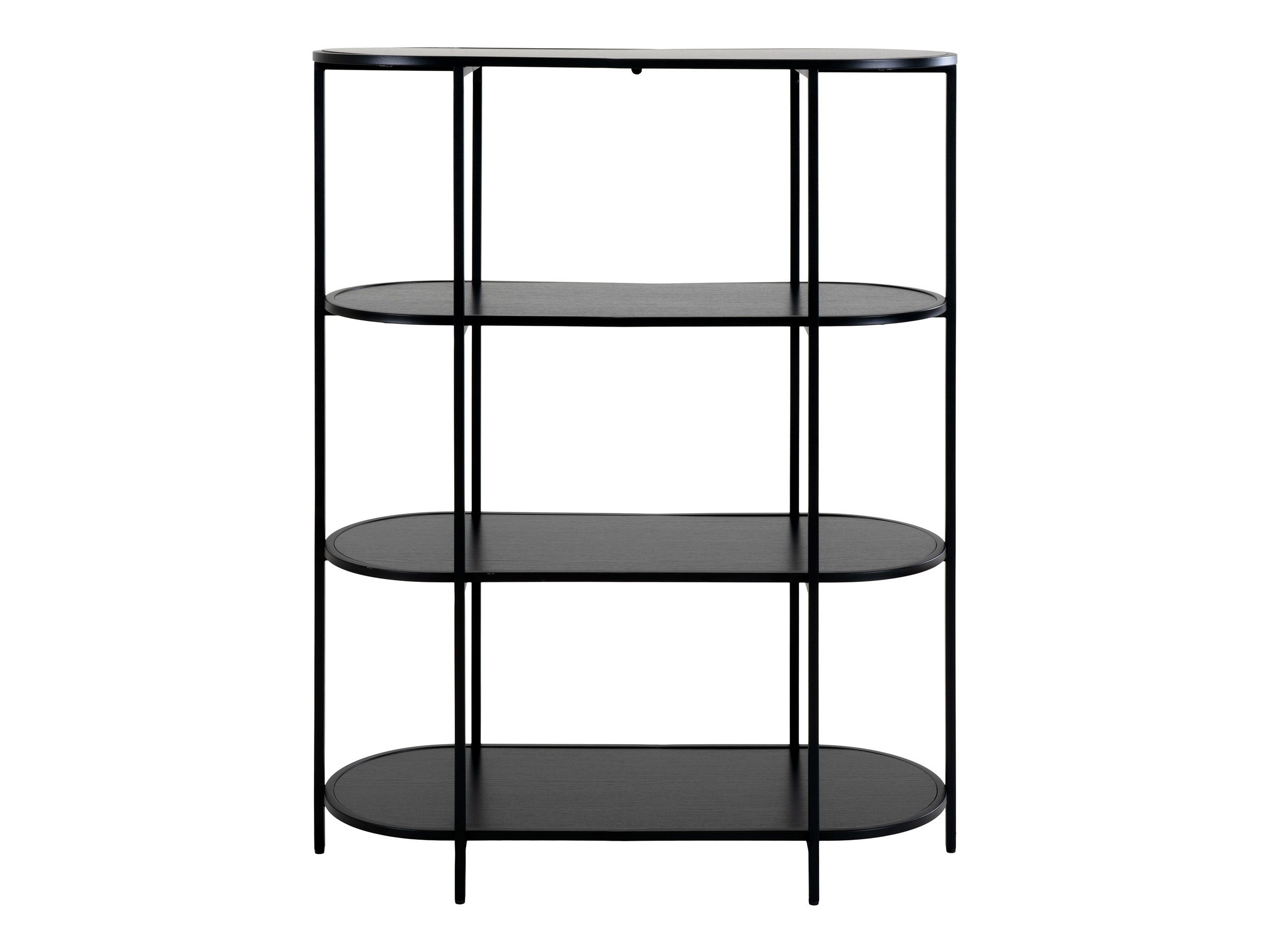 Könyvespolc Sorbeni 104 (Fekete)