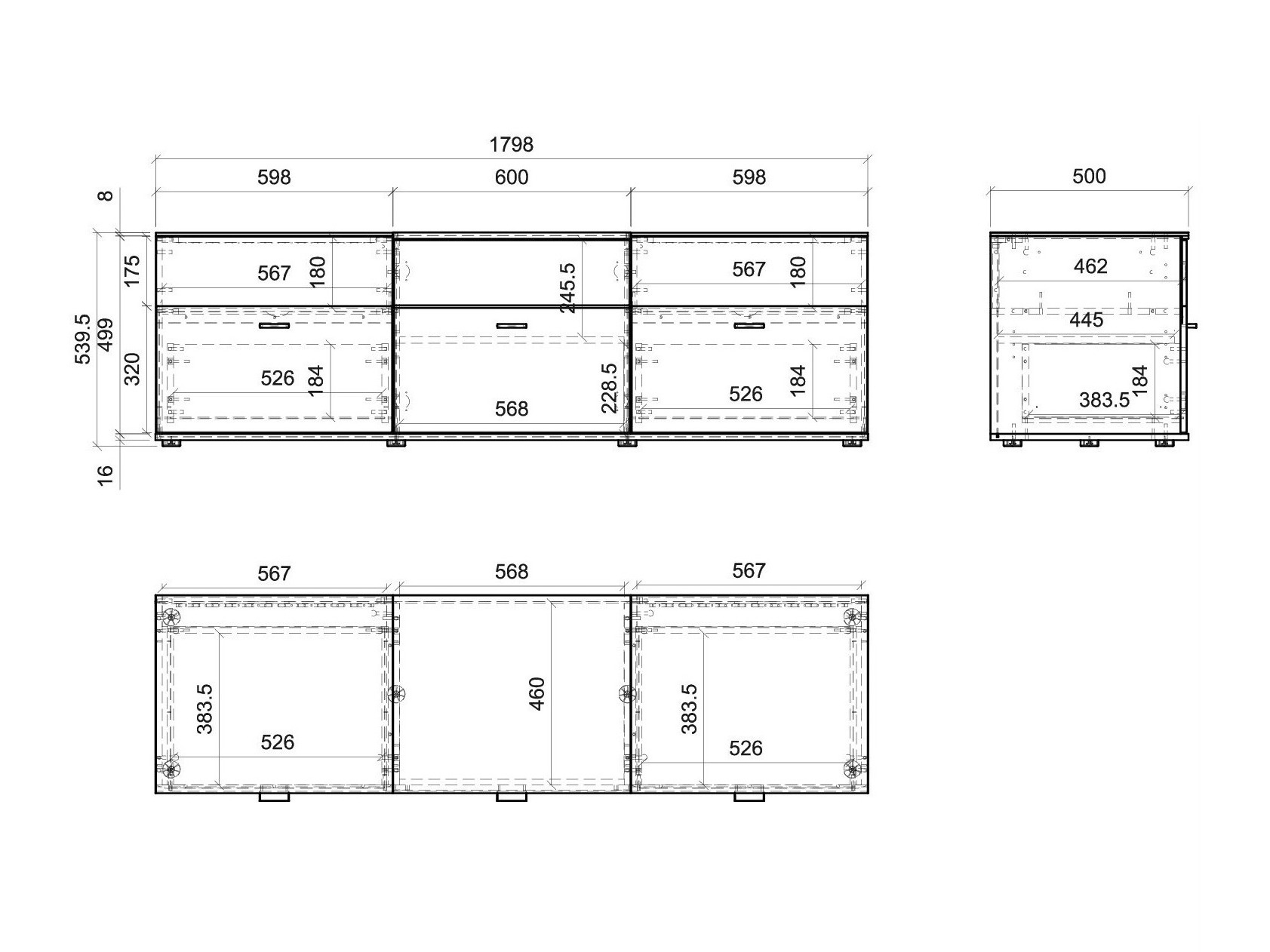 TV-állvány Alnue 100