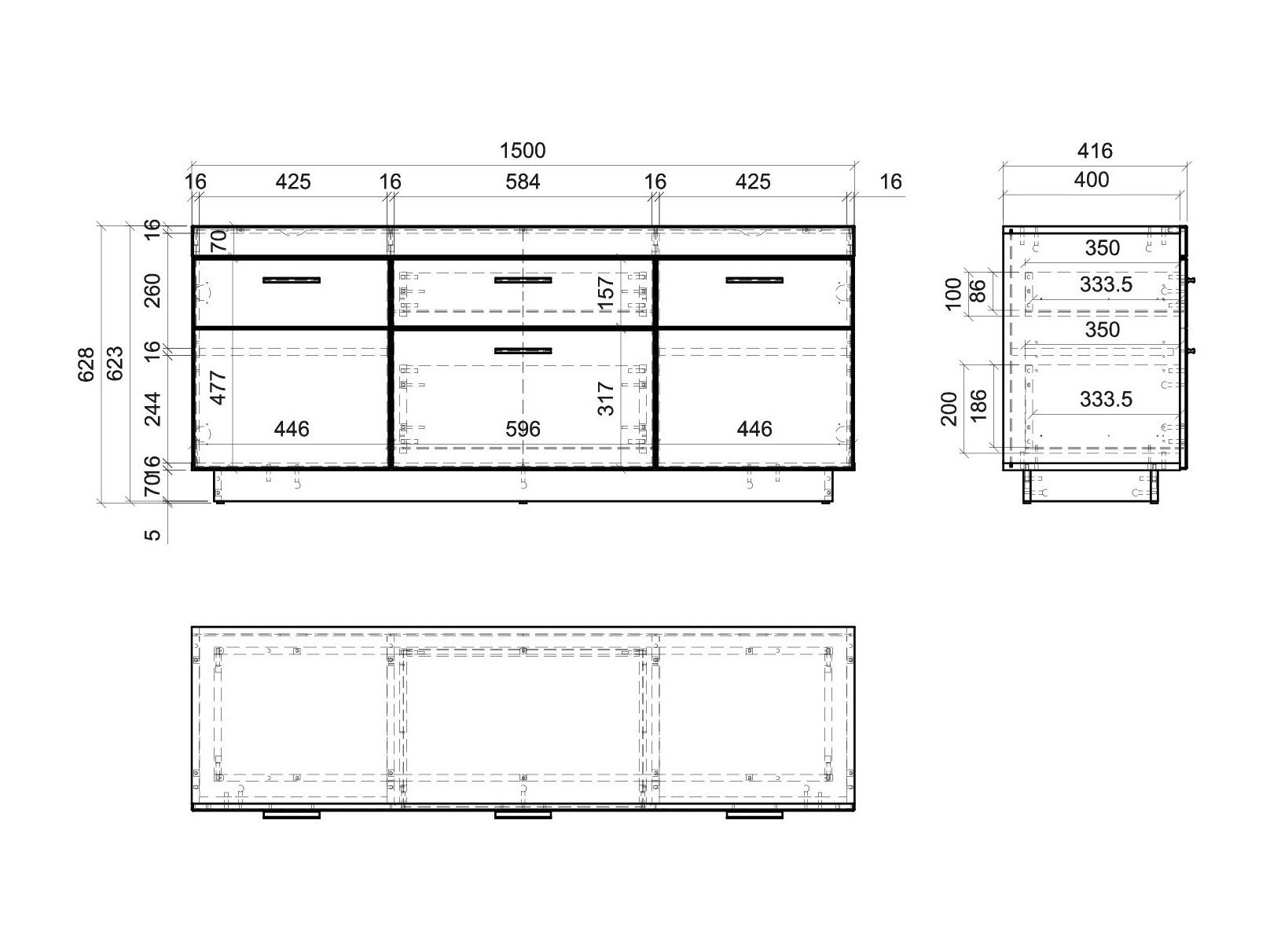 TV-állvány Balelbu 100