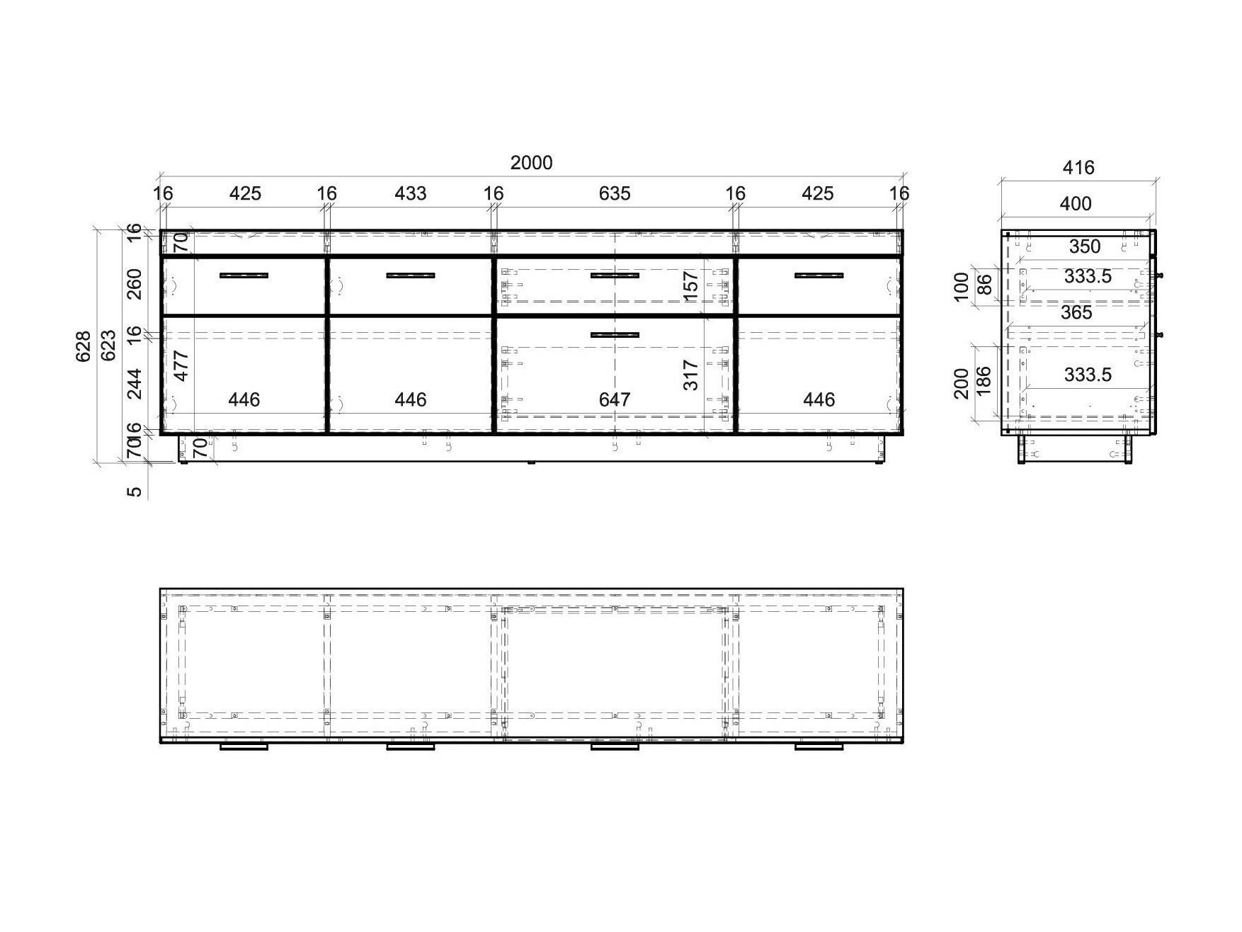 TV-állvány Balelbu 101