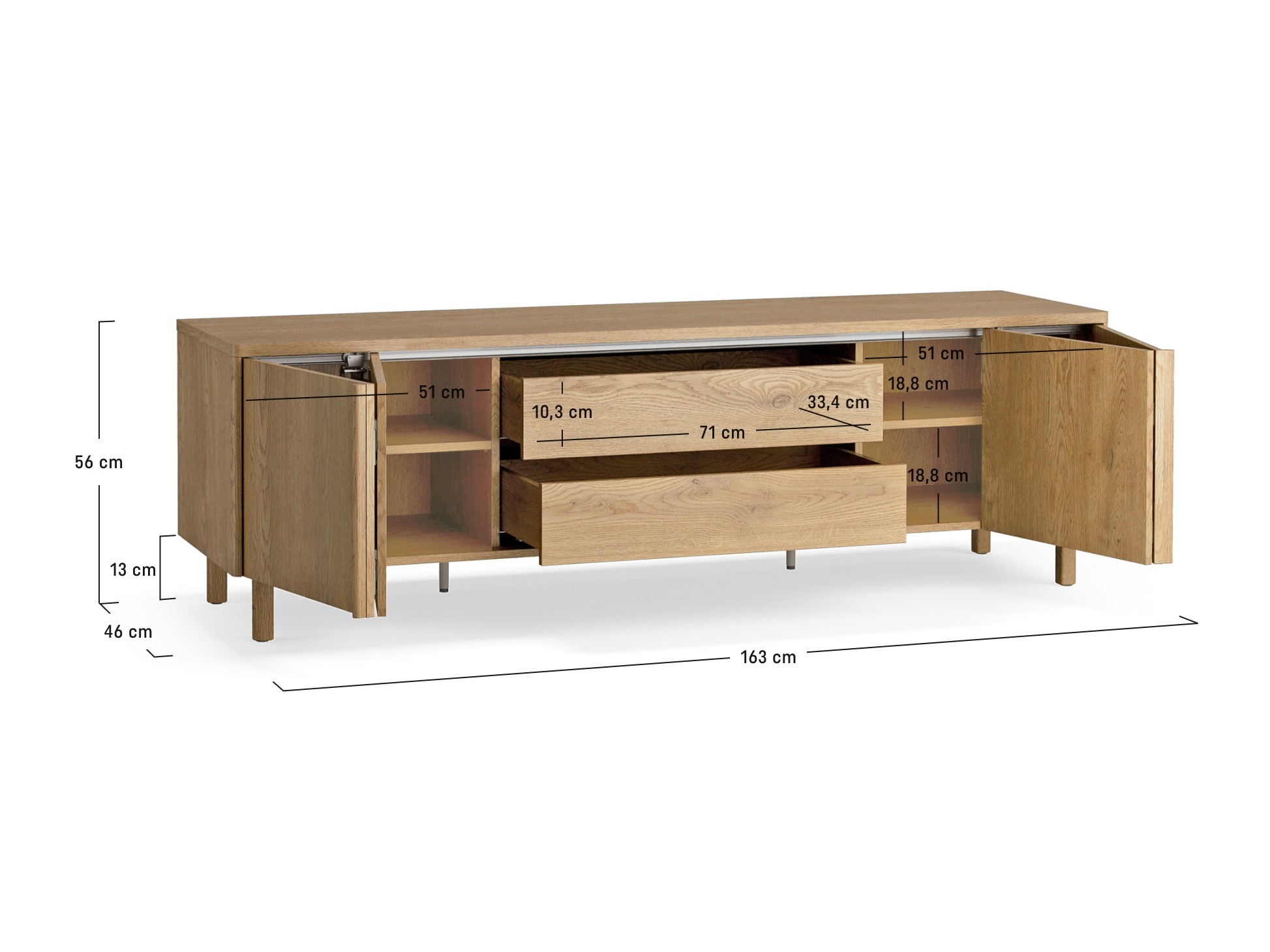 TV-állvány Ruvcamu 105