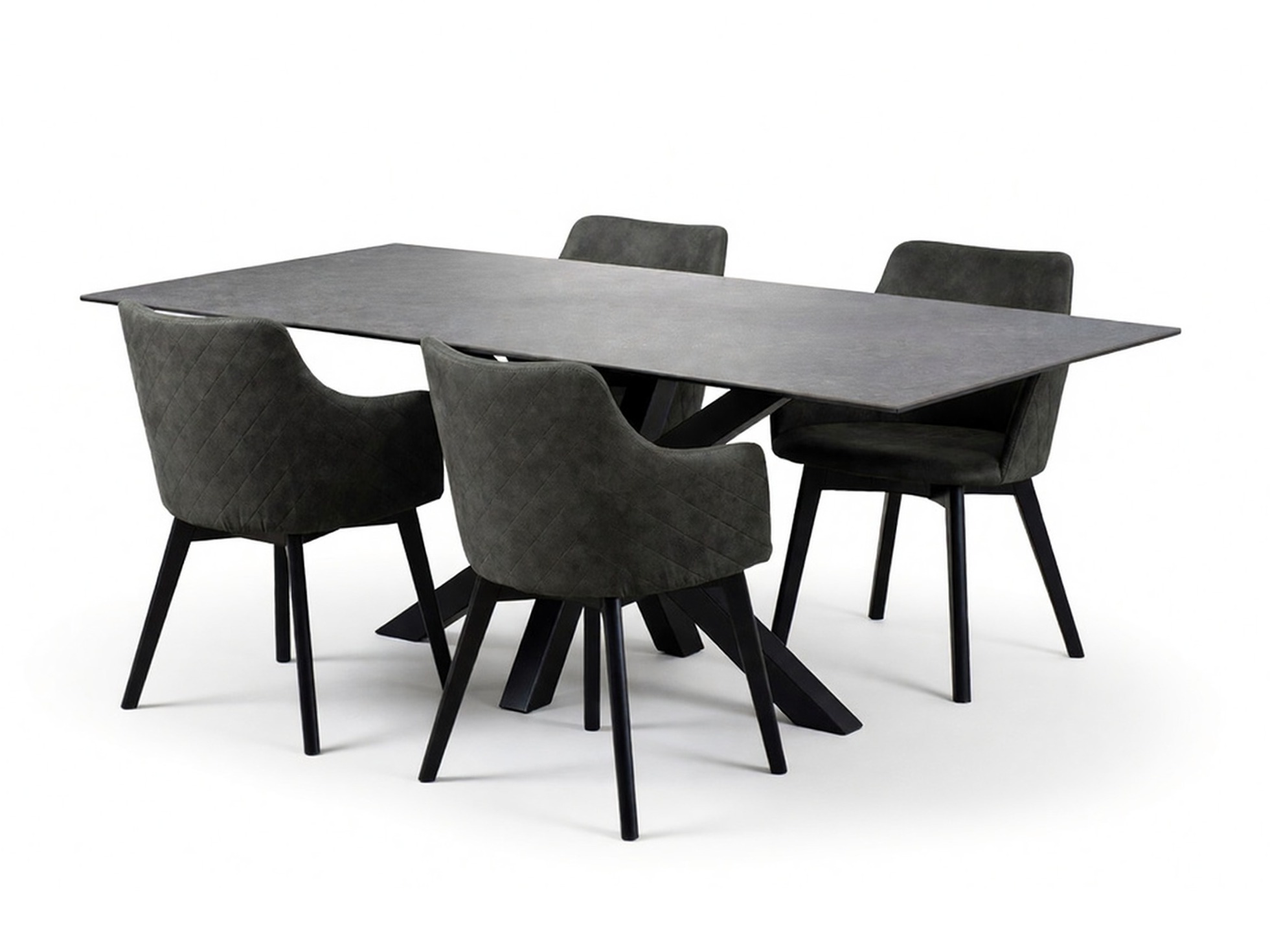 Étkezőgarnitúra Norsica 559 (Antracit + Fekete)