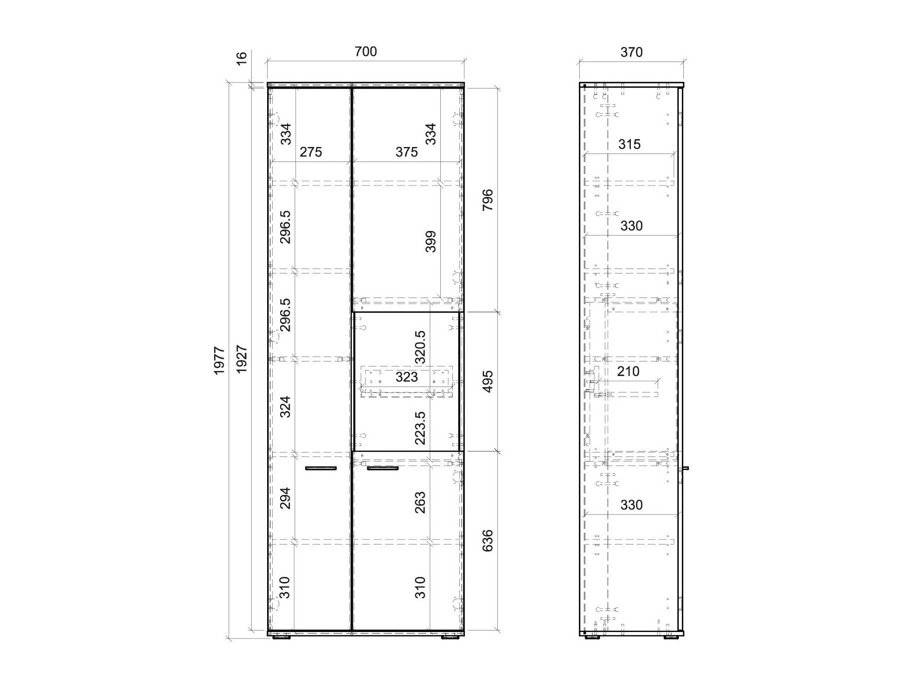 Könyvespolc Salsalo 105
