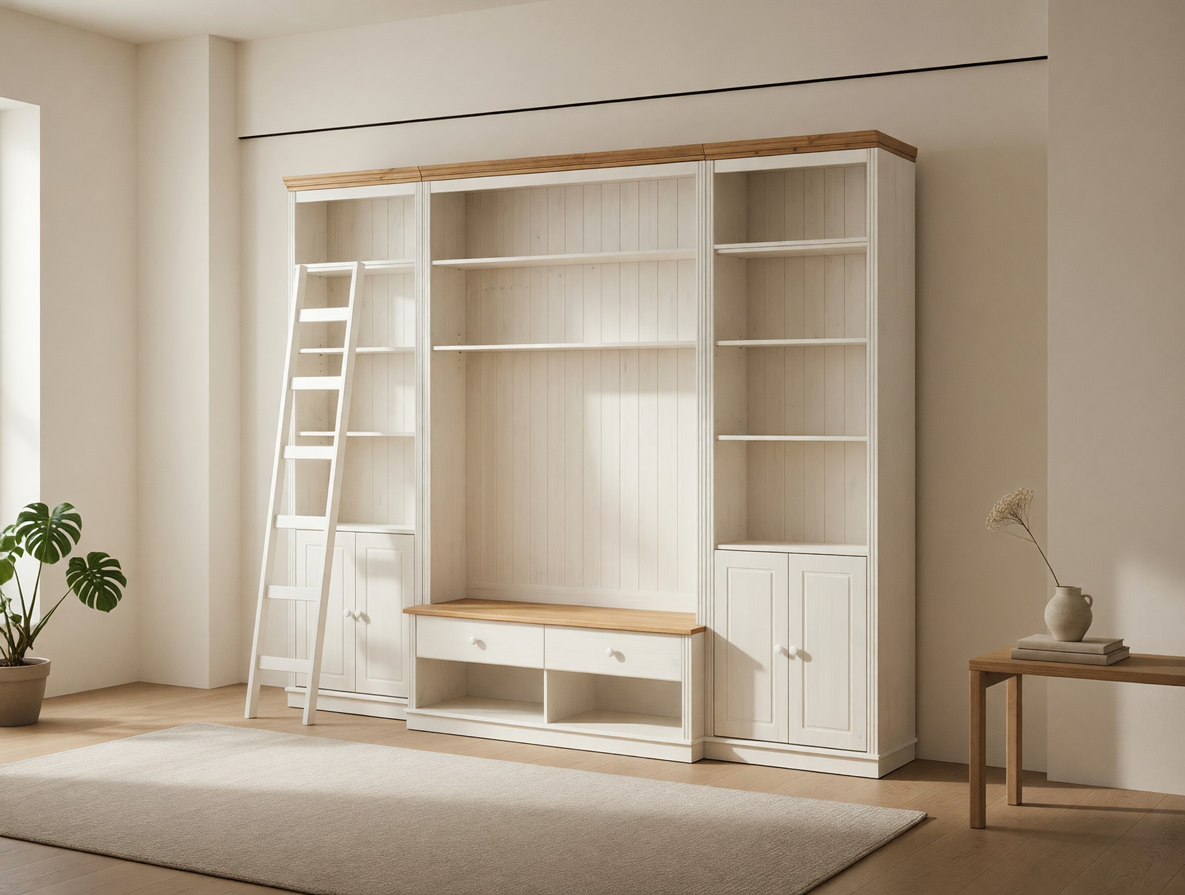 Nappali szett Saltoro 107 (Fehér + Mézes tölgy)