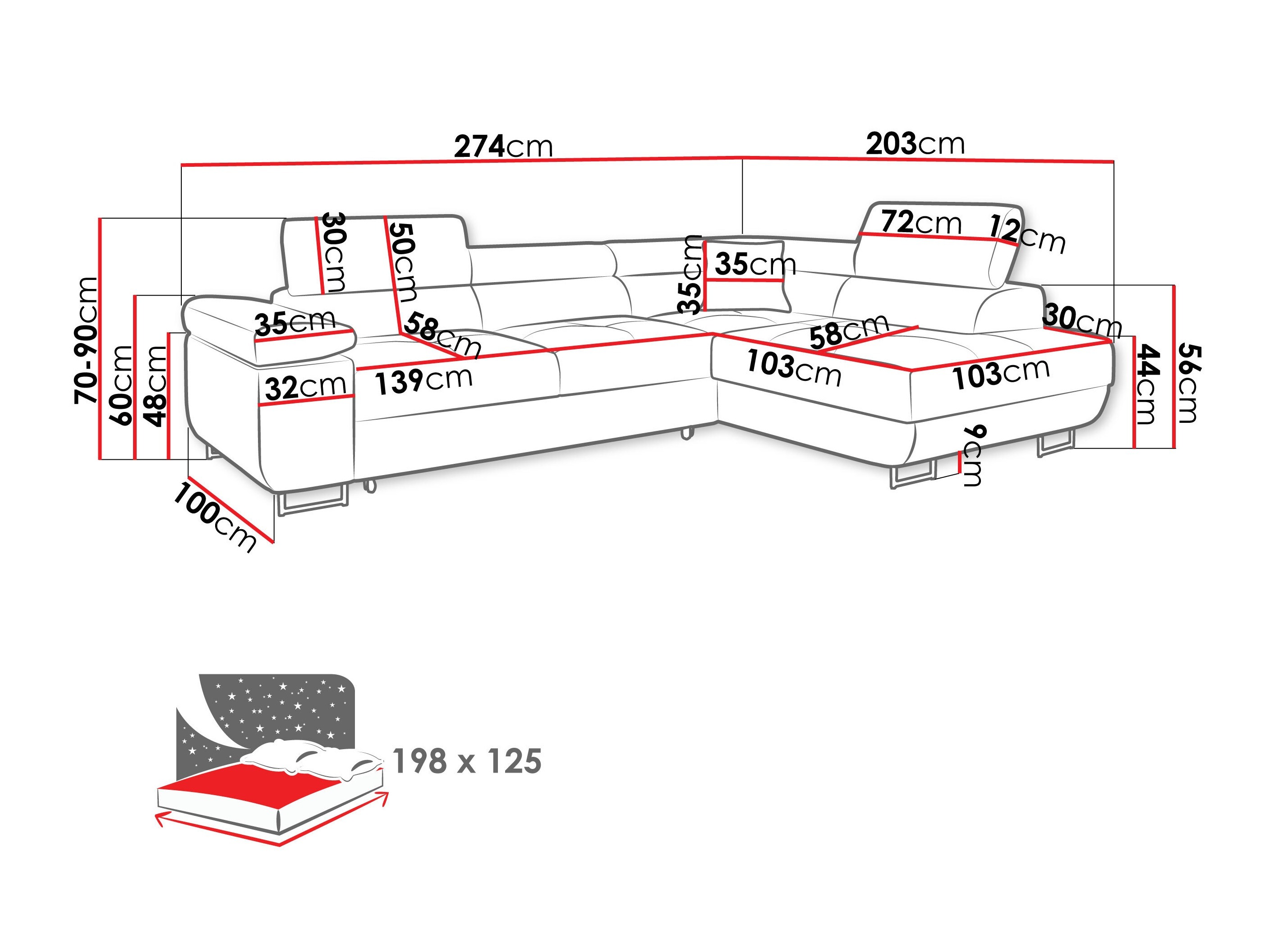 Sarokkanapé Comfivo Vinetum (Manila 18)