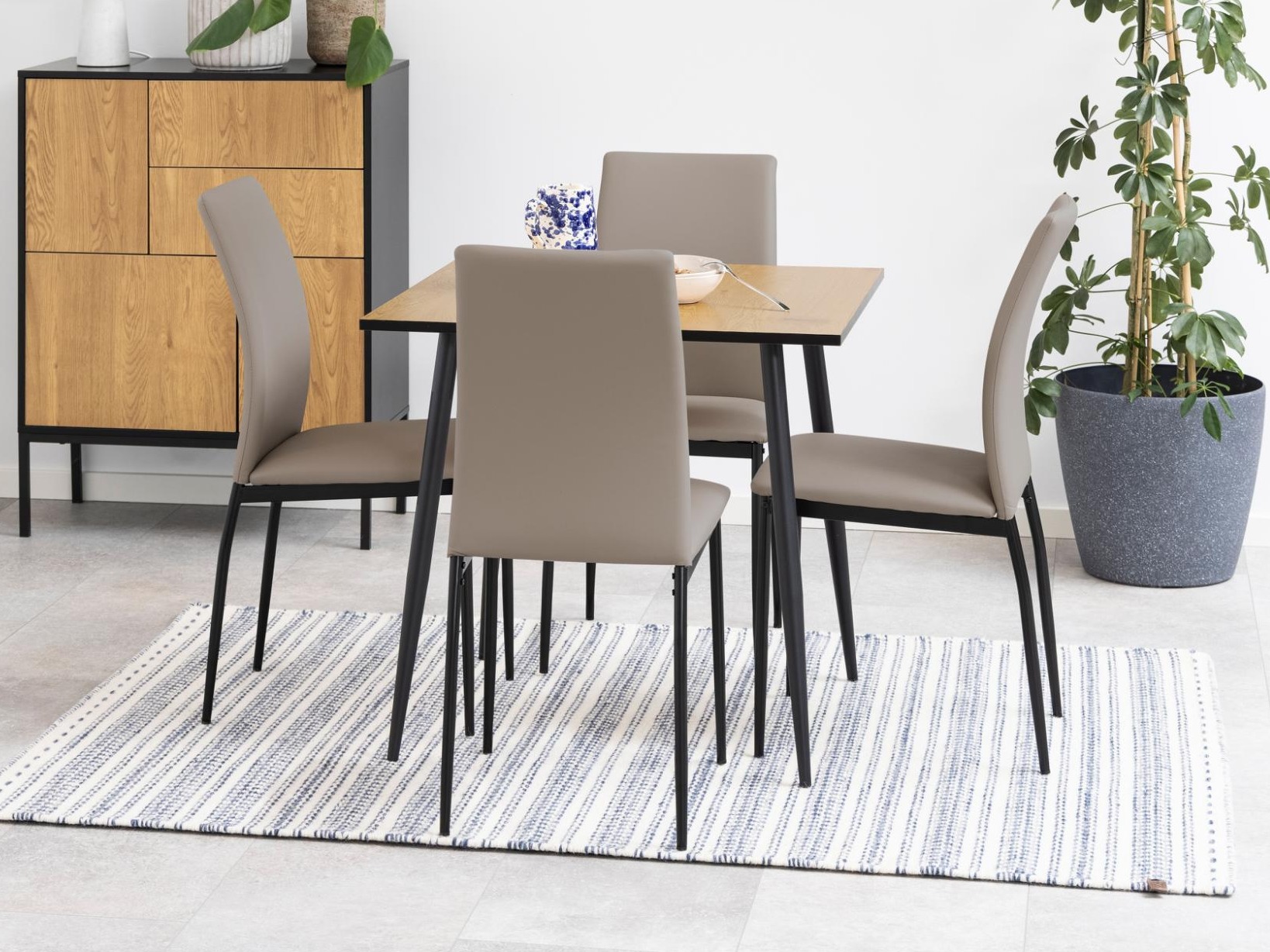 Asztal Norsica 374 (Vad tölgy + Fekete)