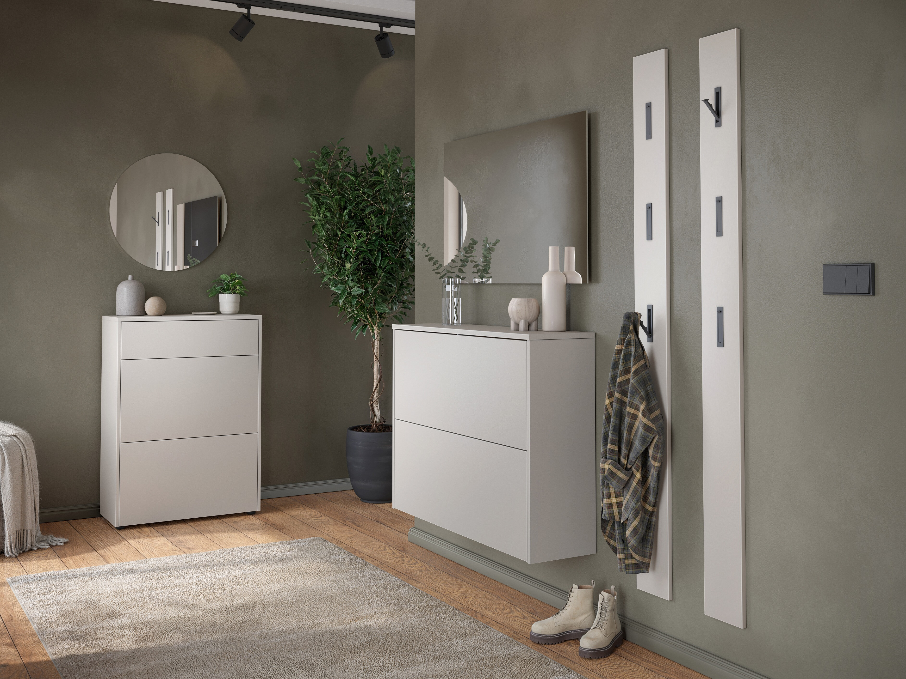 Cipőtároló Levfena 100 (Kasmír + Navarra tölgy)