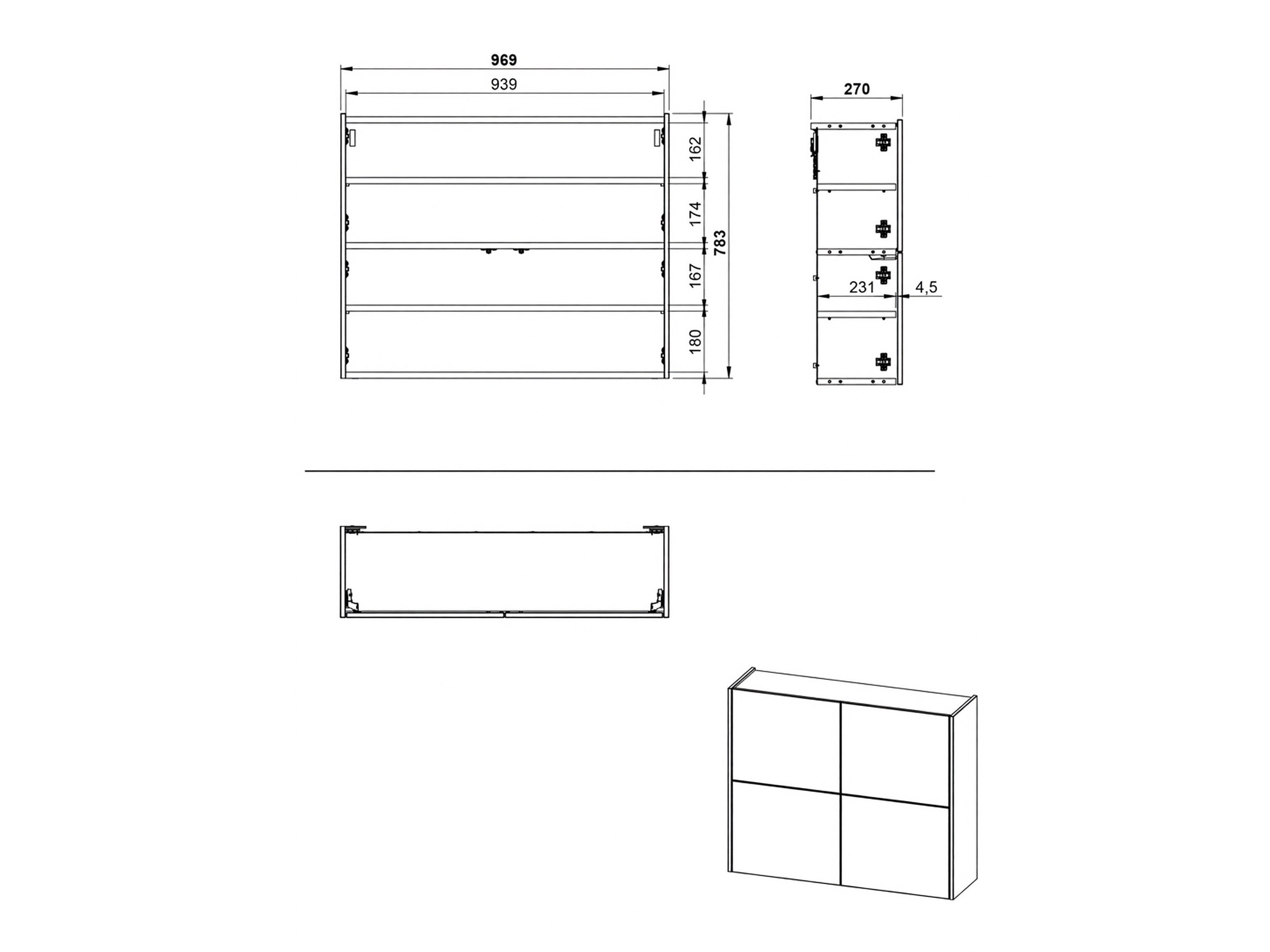 Cipőtároló Levfena 101 (Kasmír + Navarra tölgy)