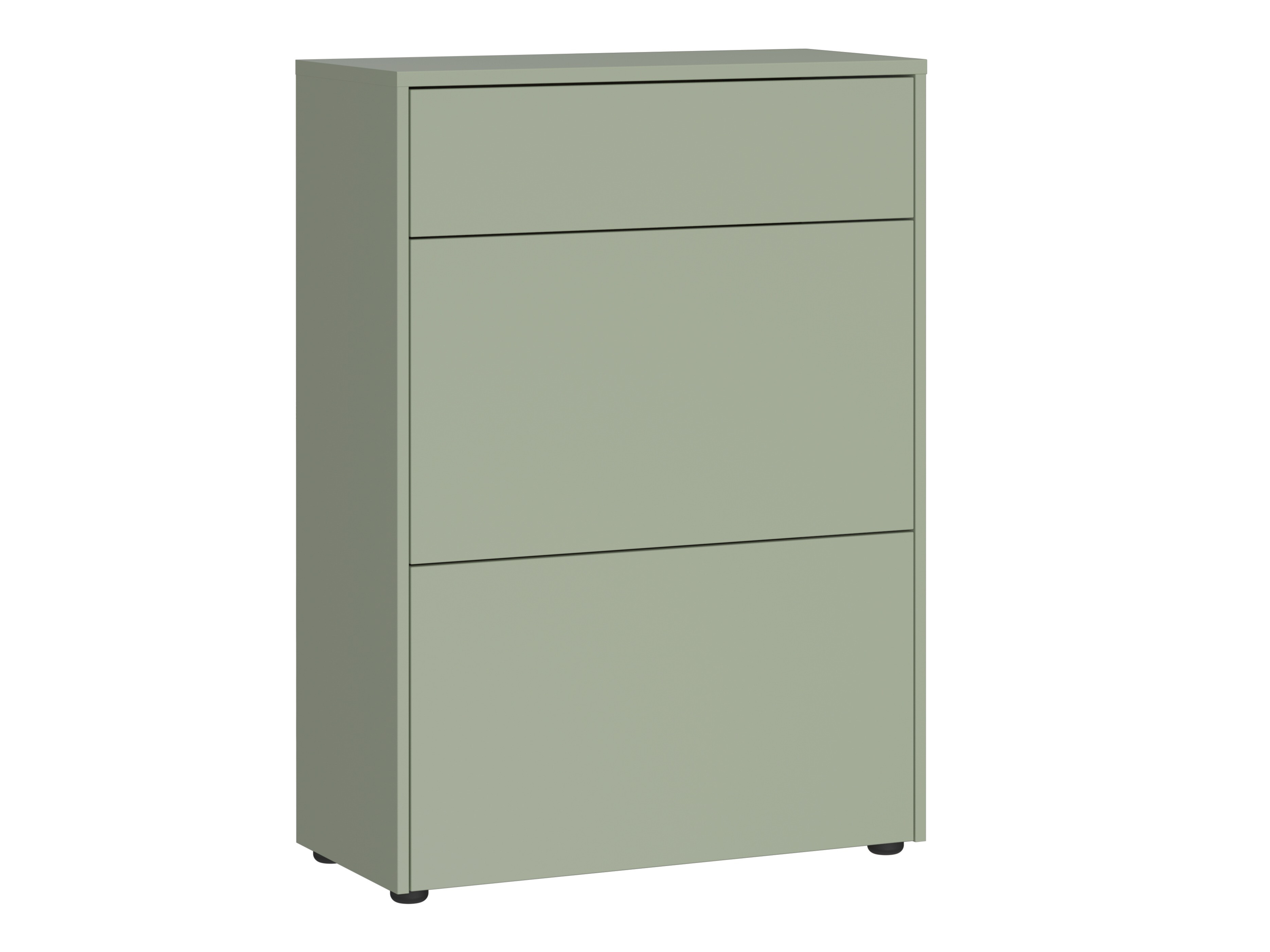 Cipőtároló Levfena 102 (Zöld + Navarra tölgy)