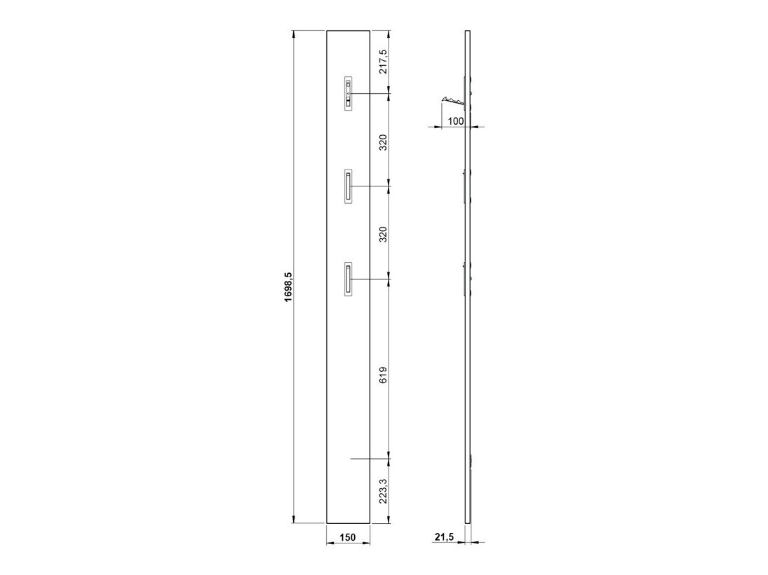 Előszoba garnitúra Levfena 103 (Kasmír + Navarra tölgy + Fehér)