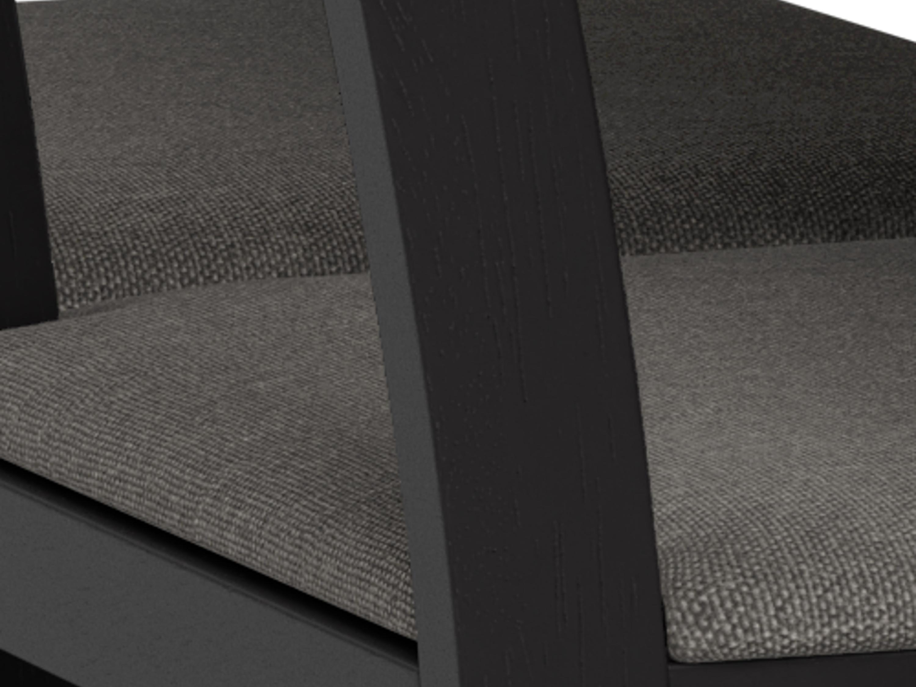 Étkezőgarnitúra Norsica 857 (Fekete + Világosszürke)