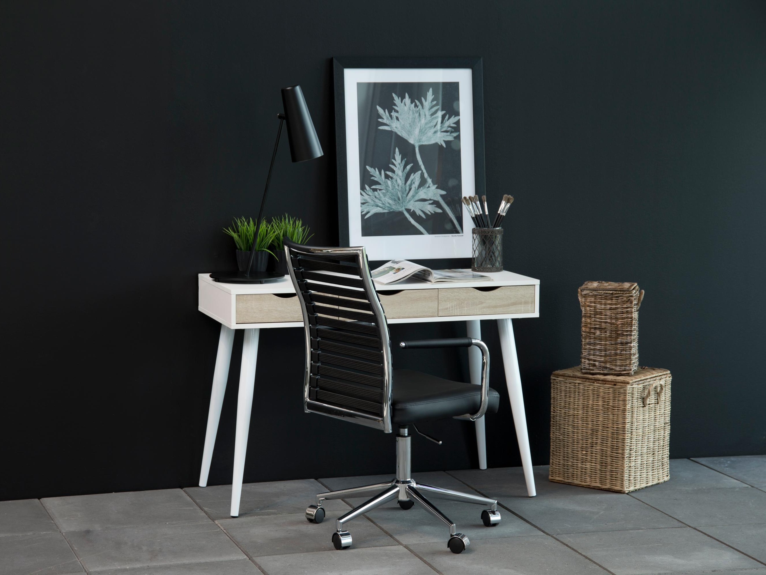 Íróasztal Norsica 113 (Fehér + Tölgy)