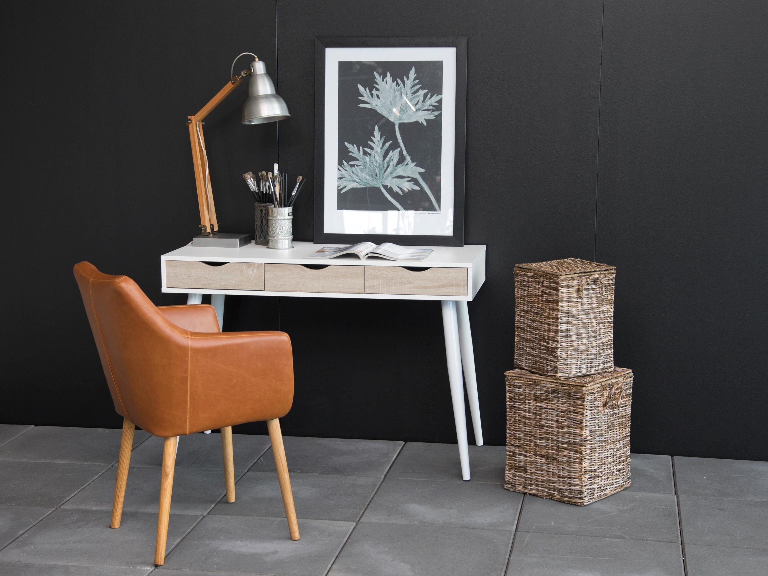 Íróasztal Norsica 113 (Fehér + Tölgy)