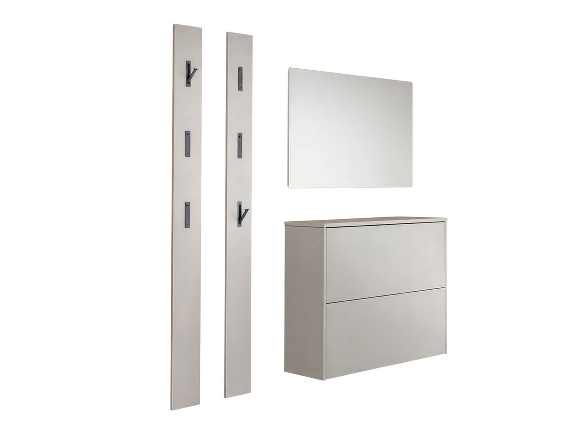 Előszoba garnitúra Levfena 103 (Kasmír + Navarra tölgy + Fehér)