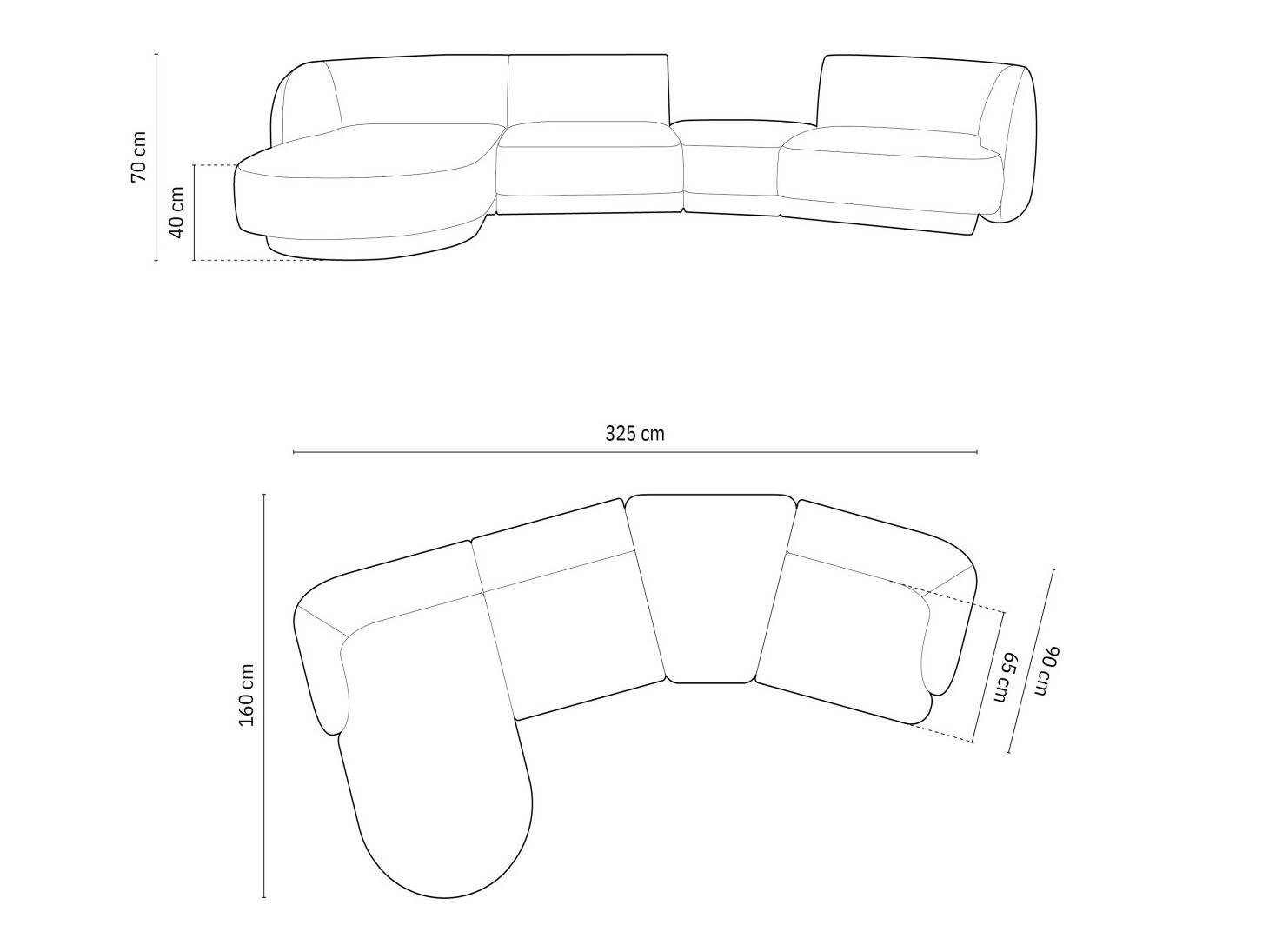 Moduláris sarokkanapé SH11474