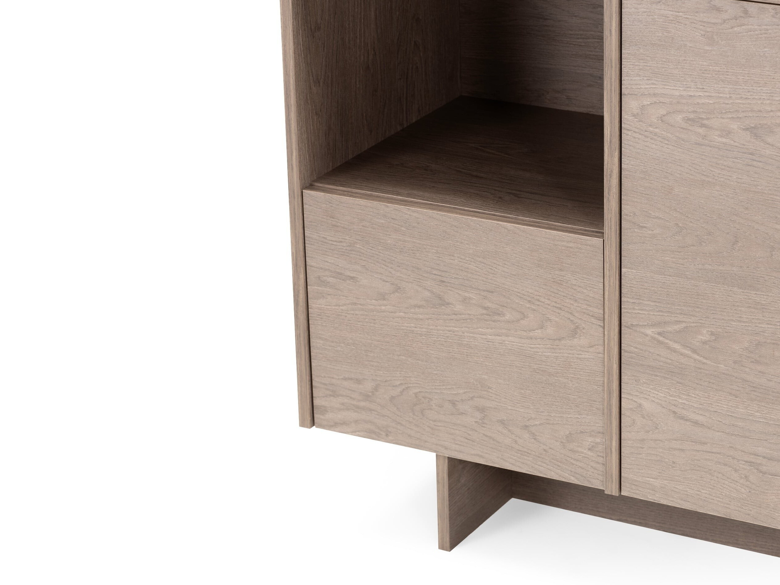 Szekrény Sosone 100 (Sötét tölgy)