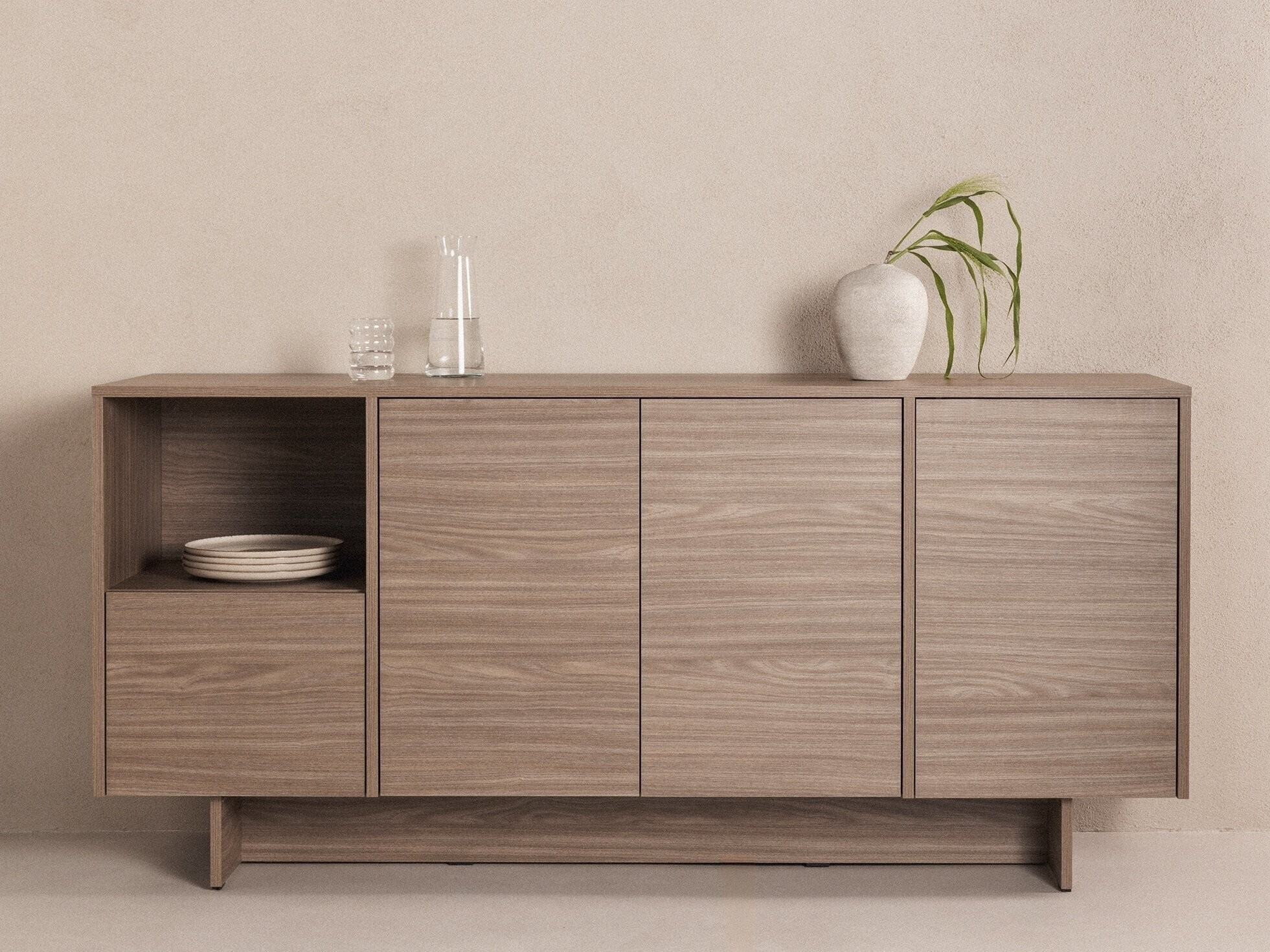 Szekrény Sosone 100 (Sötét tölgy)