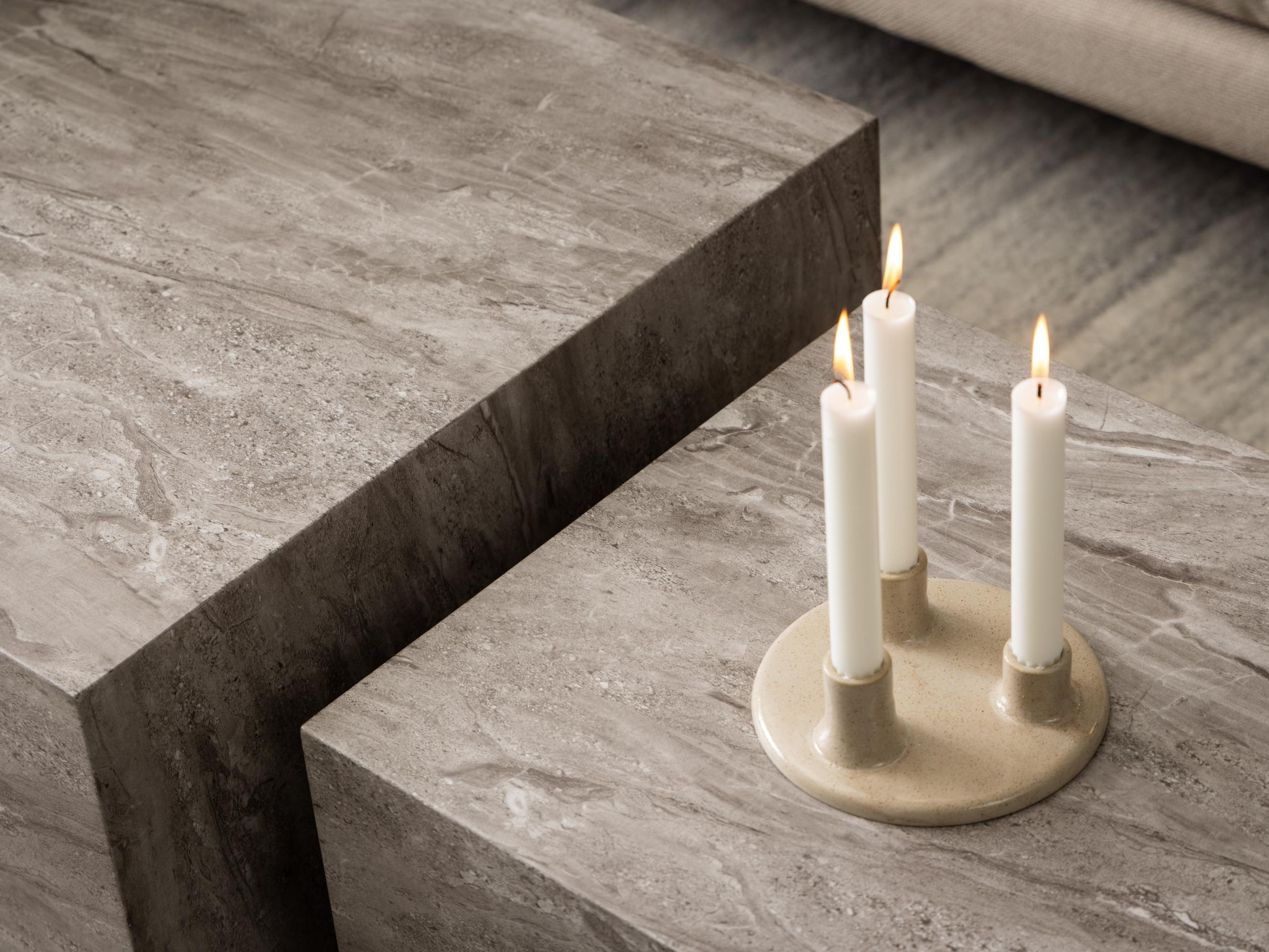 Dohányzóasztal szett Norsica 894 (Szürke márvány)