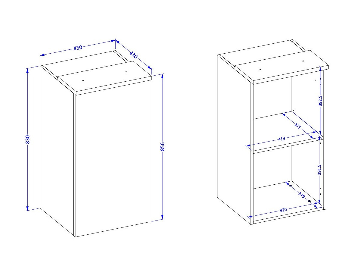 Fali szekrény Nolcala 102 (Tölgy + Bézs)
