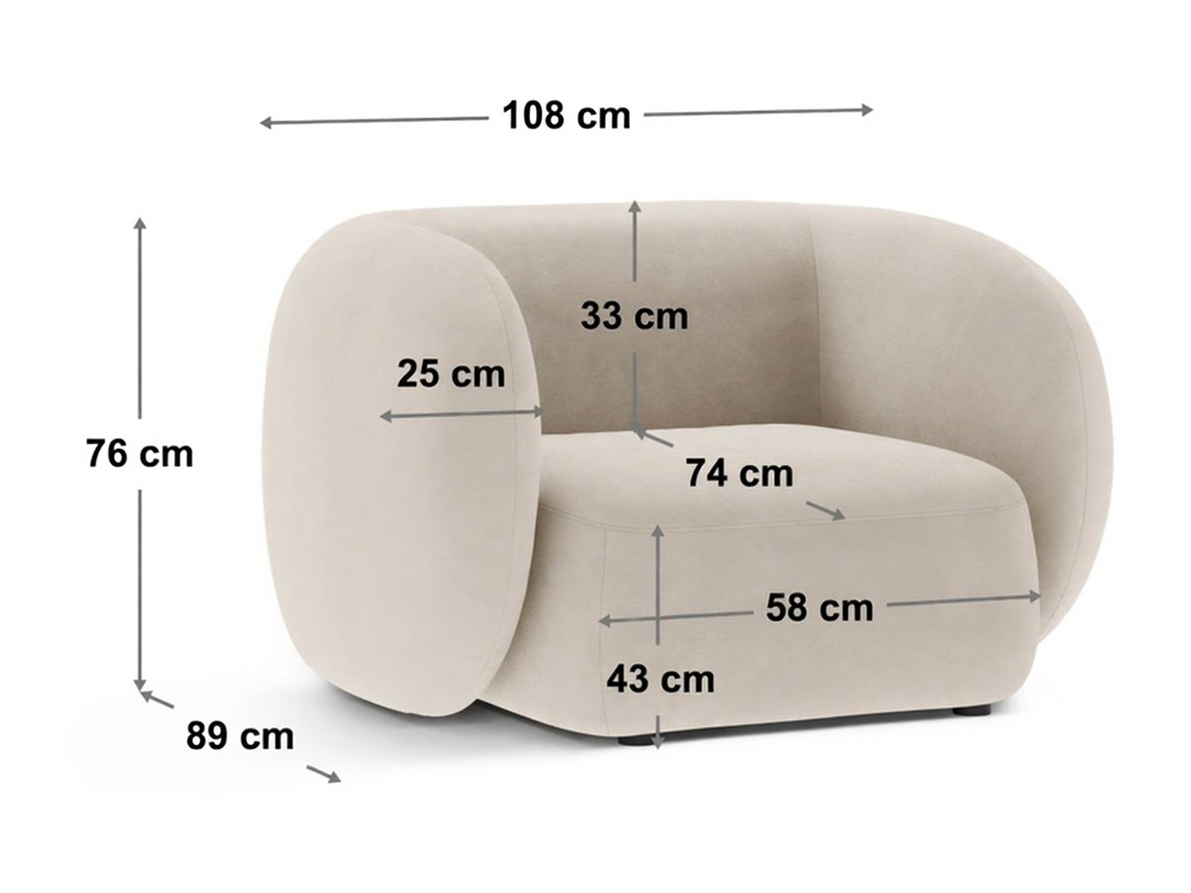 Fotel Nolala 103 (Baloo 2073)