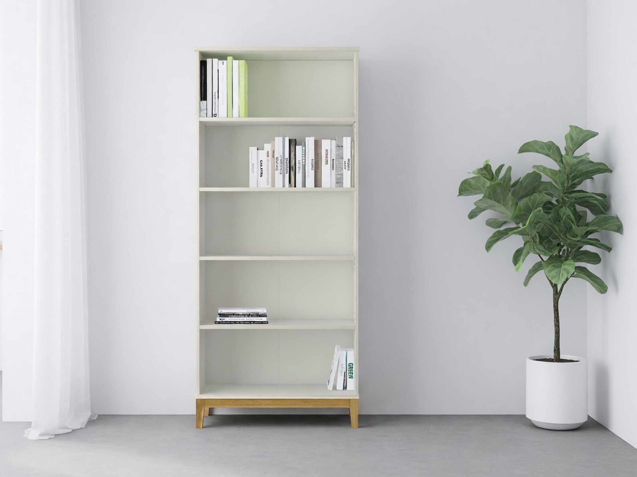 Könyvespolc Felmelo 101 (Fehér + Wotan tölgy)