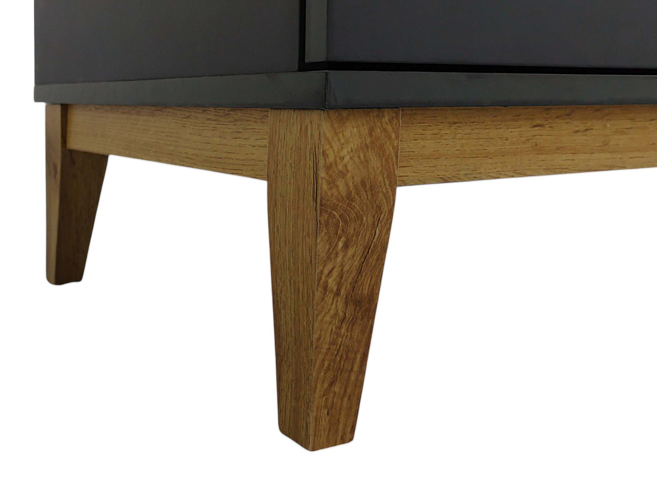 TV-állvány Felmelo 100 (Szürke + Wotan tölgy)