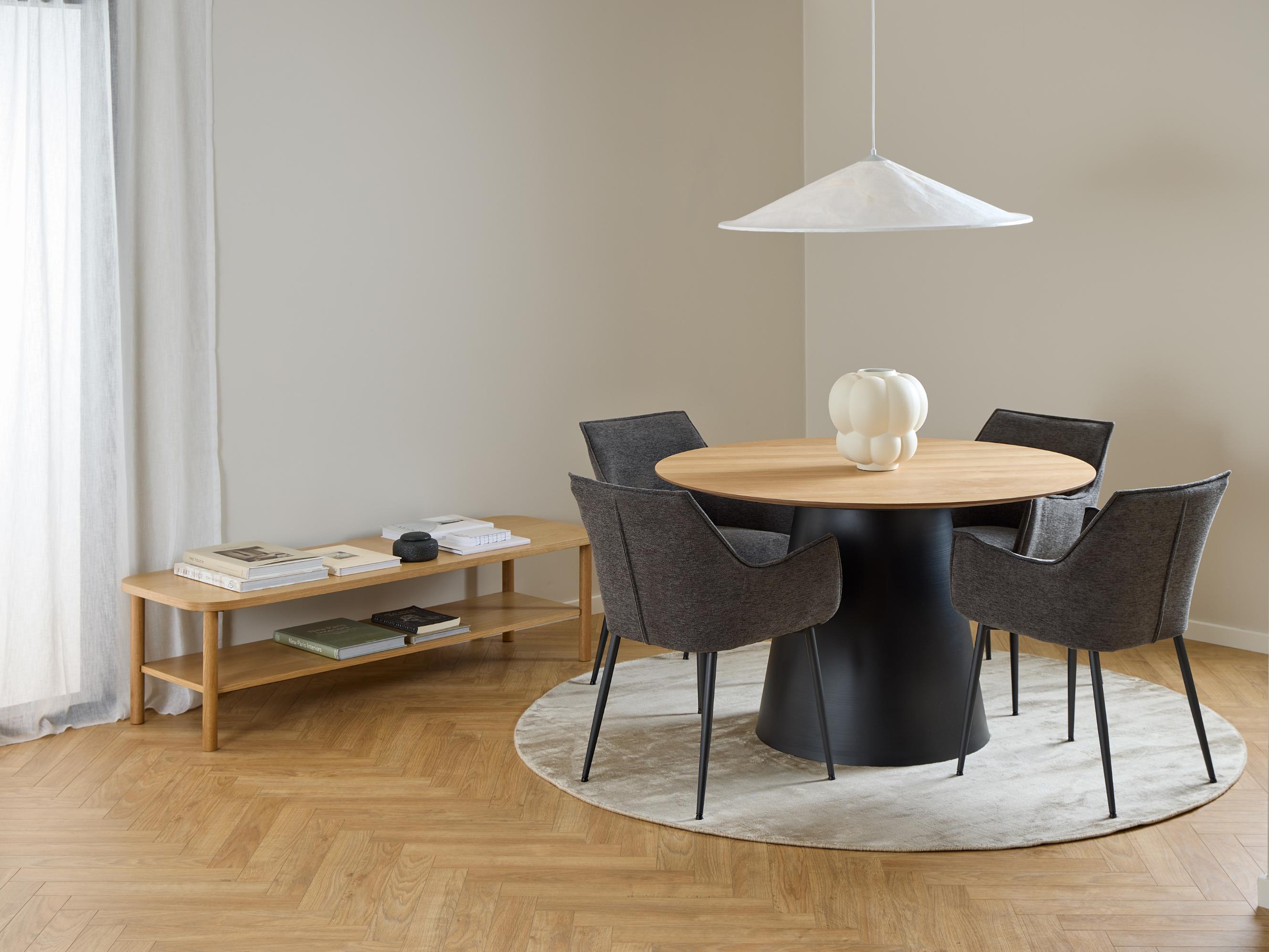 Asztal Norsica 909 (Fekete + Tölgy)