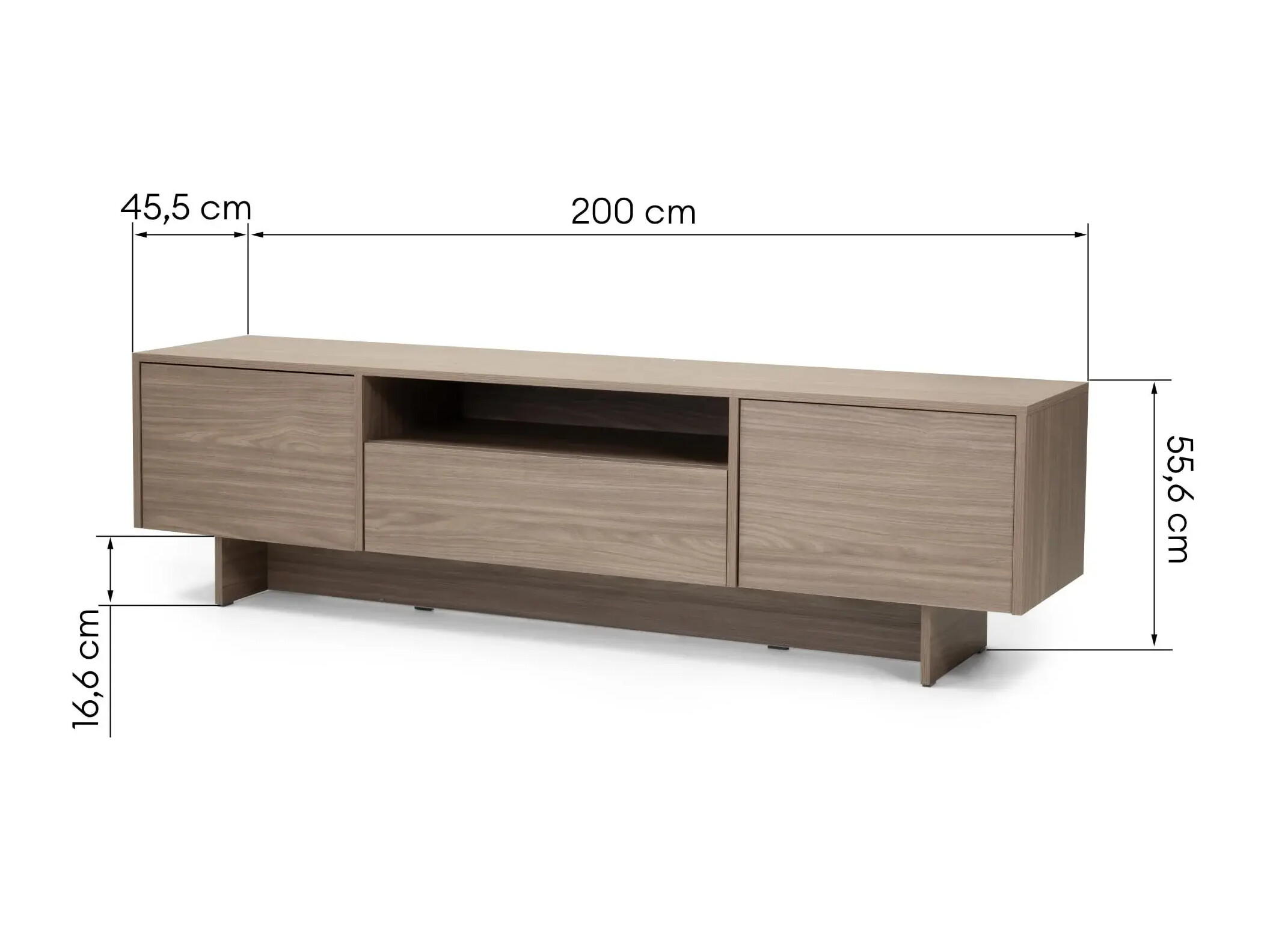 TV-állvány Sosone 103 (Sötét tölgy)
