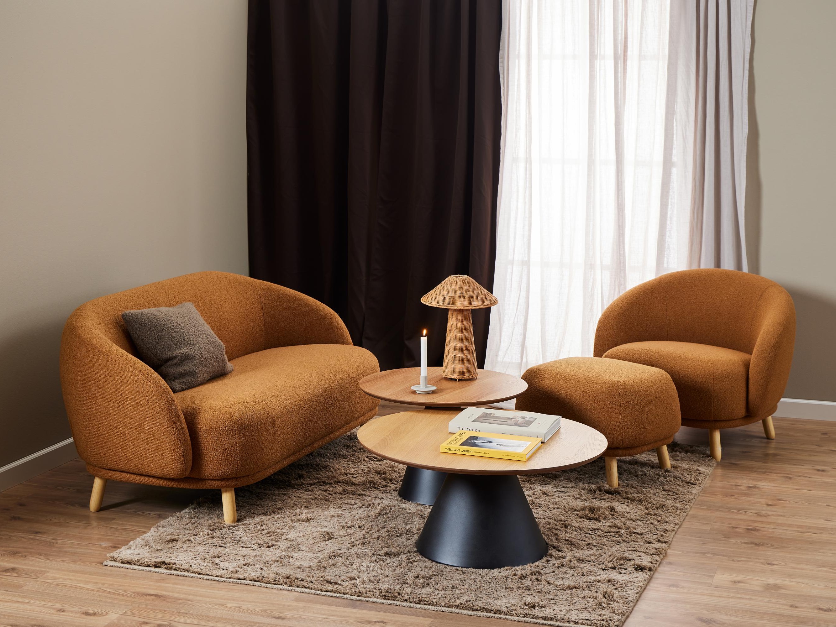 Dohányzóasztal Norsica 914 (Fekete + Tölgy)